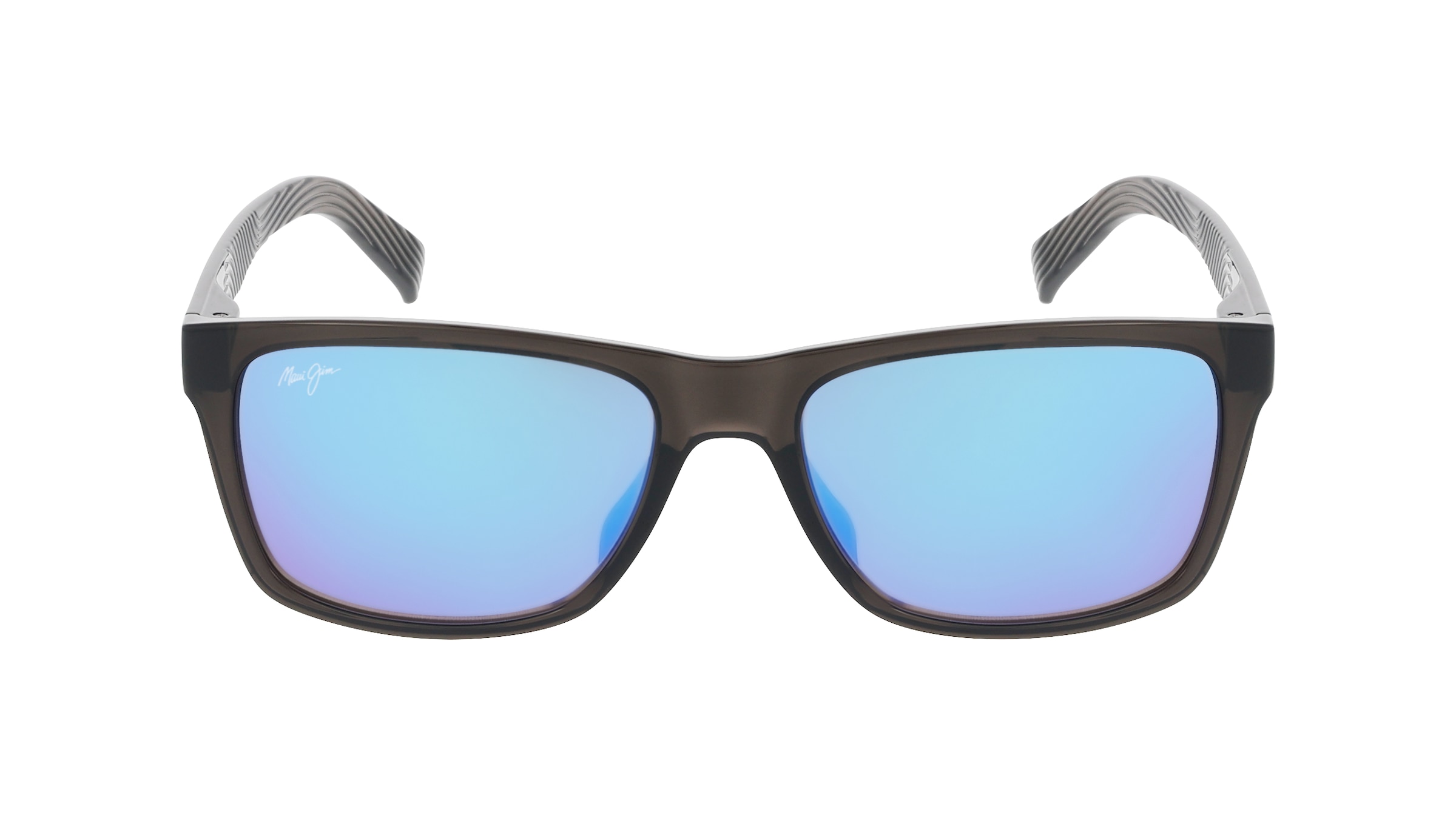 Maui Jim MJ0345S Herren-Sonnenbrille Vollrand Eckig Kunststoff-Gestell, Grau