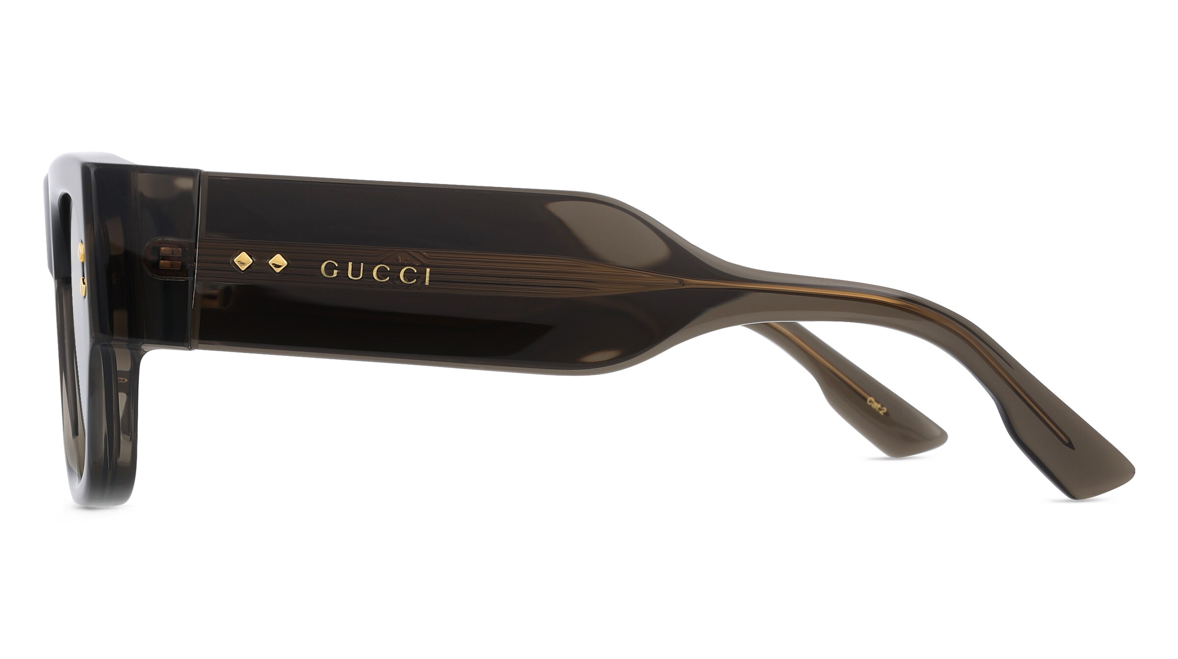 Thumbnail - Gucci GG1262S Herren-Sonnenbrille Vollrand Eckig Kunststoff-Gestell, grau