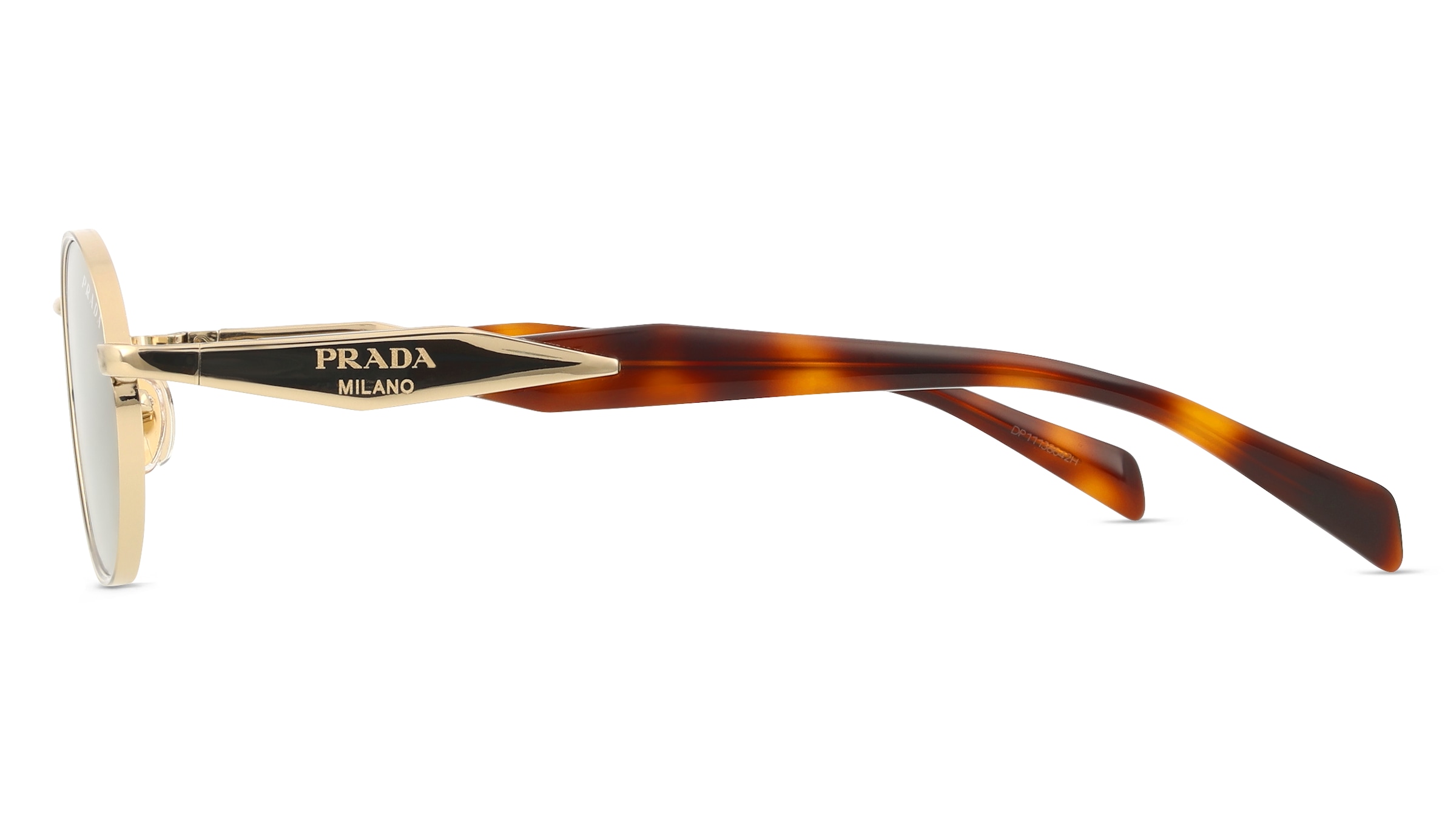 Thumbnail - Prada PR 65ZS Damen-Sonnenbrille Vollrand Oval Metall-Gestell, gold