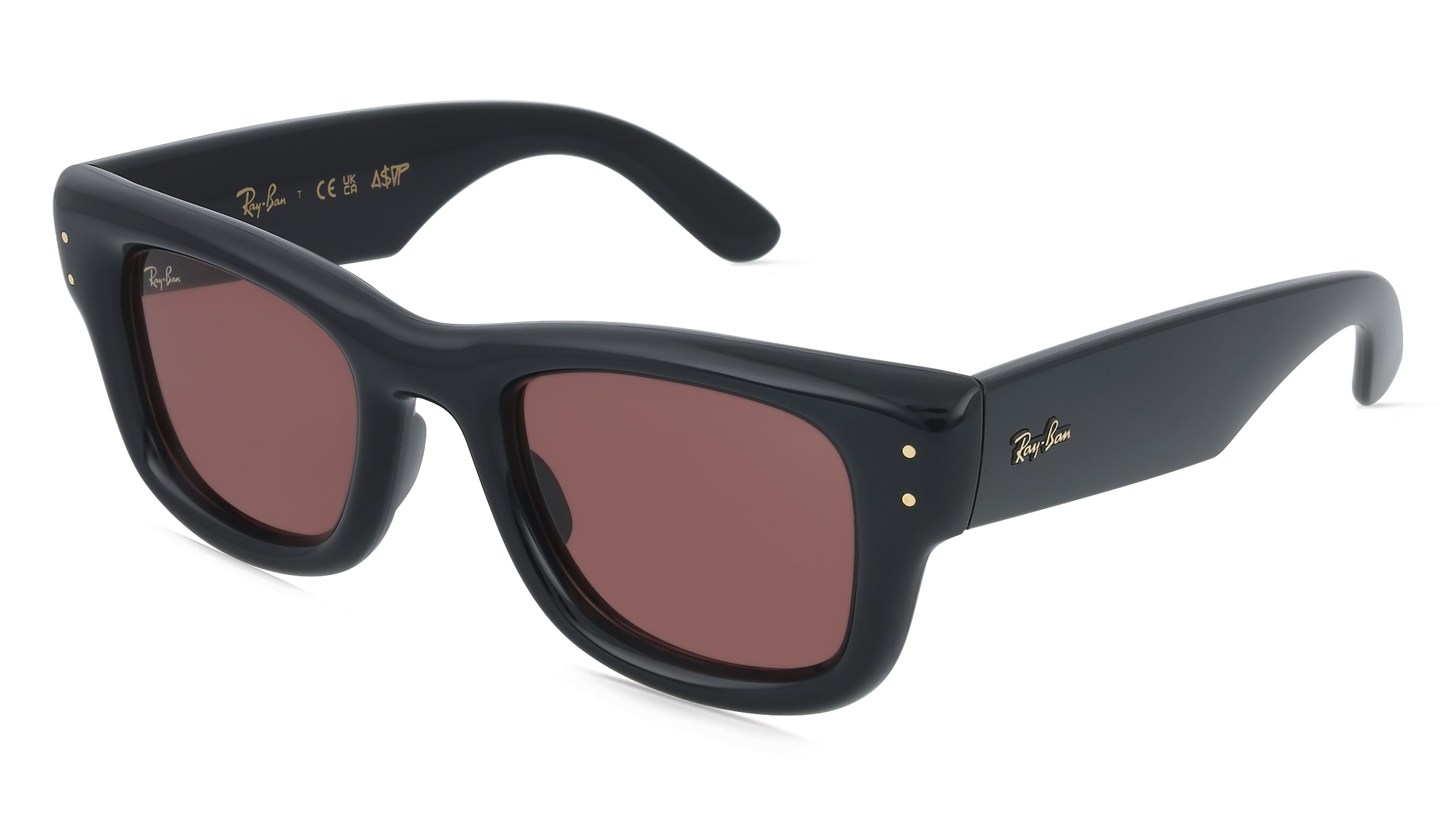 Ray-Ban RB4940WAYFARER PUFFER Unisex-Sonnenbrille Vollrand Quadratisch Kunststoff-Gestell, Schwarz
