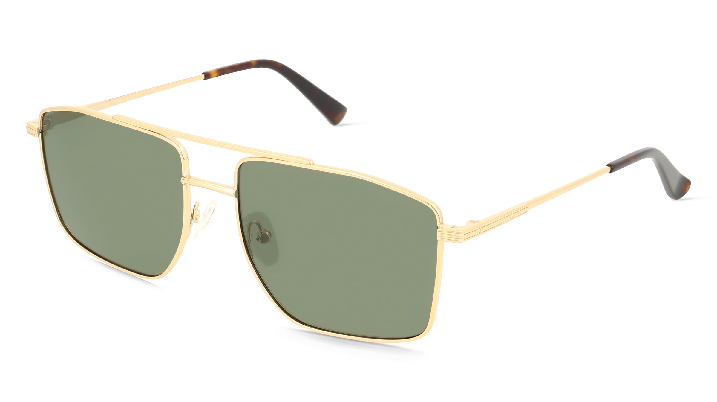 Fielmann BD 583 SUN FA BRIAN Herren-Sonnenbrille Vollrand Quadratisch Edelstahl-Gestell, Gold