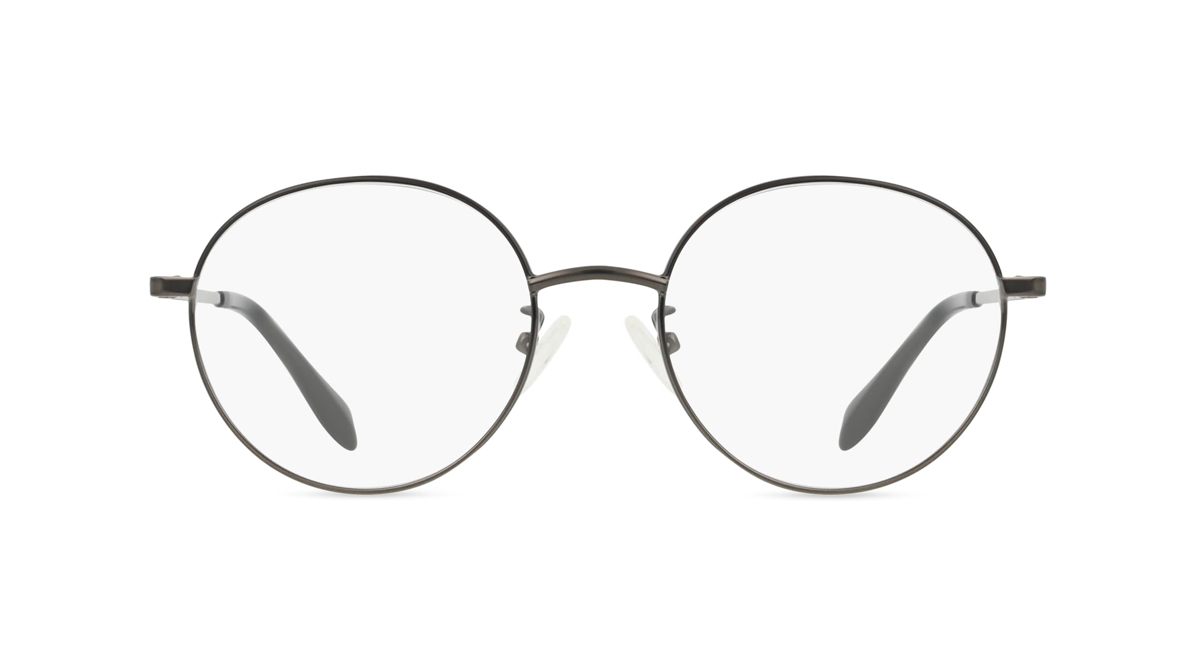 Alexander McQueen AM0369O Unisex-Brille inkl. Gläser Vollrand Rund Metall-Gestell 51mm/20mm/145mm, grau