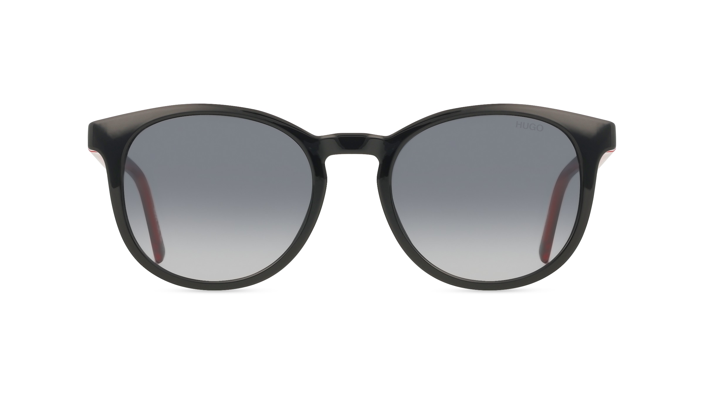 Hugo HG 1357/S Herren-Sonnenbrille Vollrand Panto Kunststoff-Gestell, schwarz