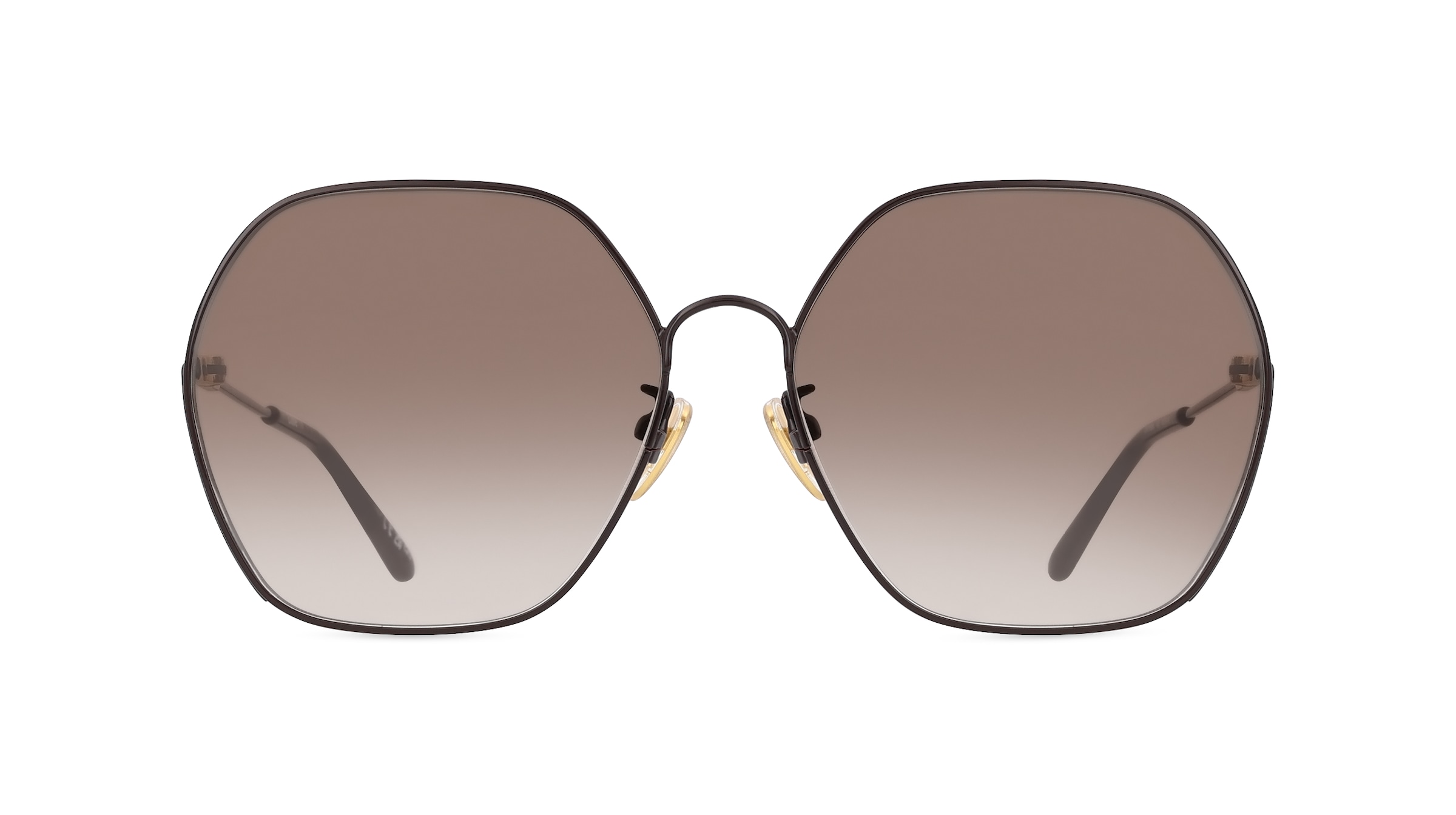 Chloé CH0169SA Damen-Sonnenbrille Vollrand Achteckig Metall-Gestell, lila