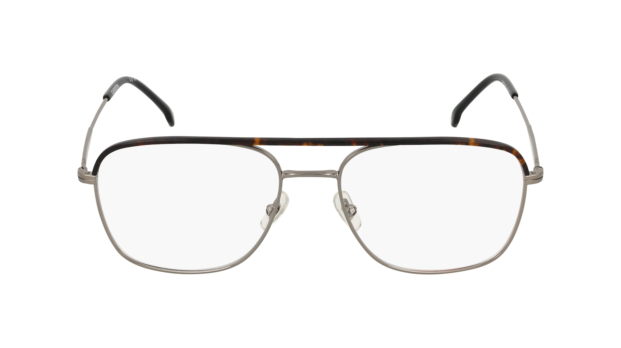 Carrera 211 Unisex-Brille inkl. Gläser Vollrand Pilot Metall-Gestell 56mm/17mm/150mm, braun