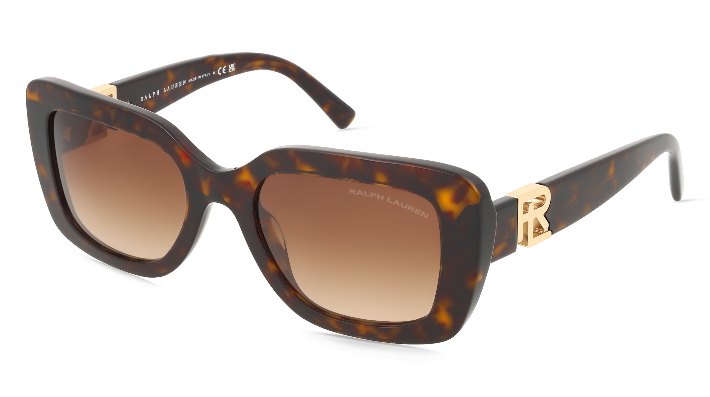 Ralph Lauren RL8217U THE NIKKI Damen-Sonnenbrille Vollrand Quadratisch Acetat-Gestell, Havanna