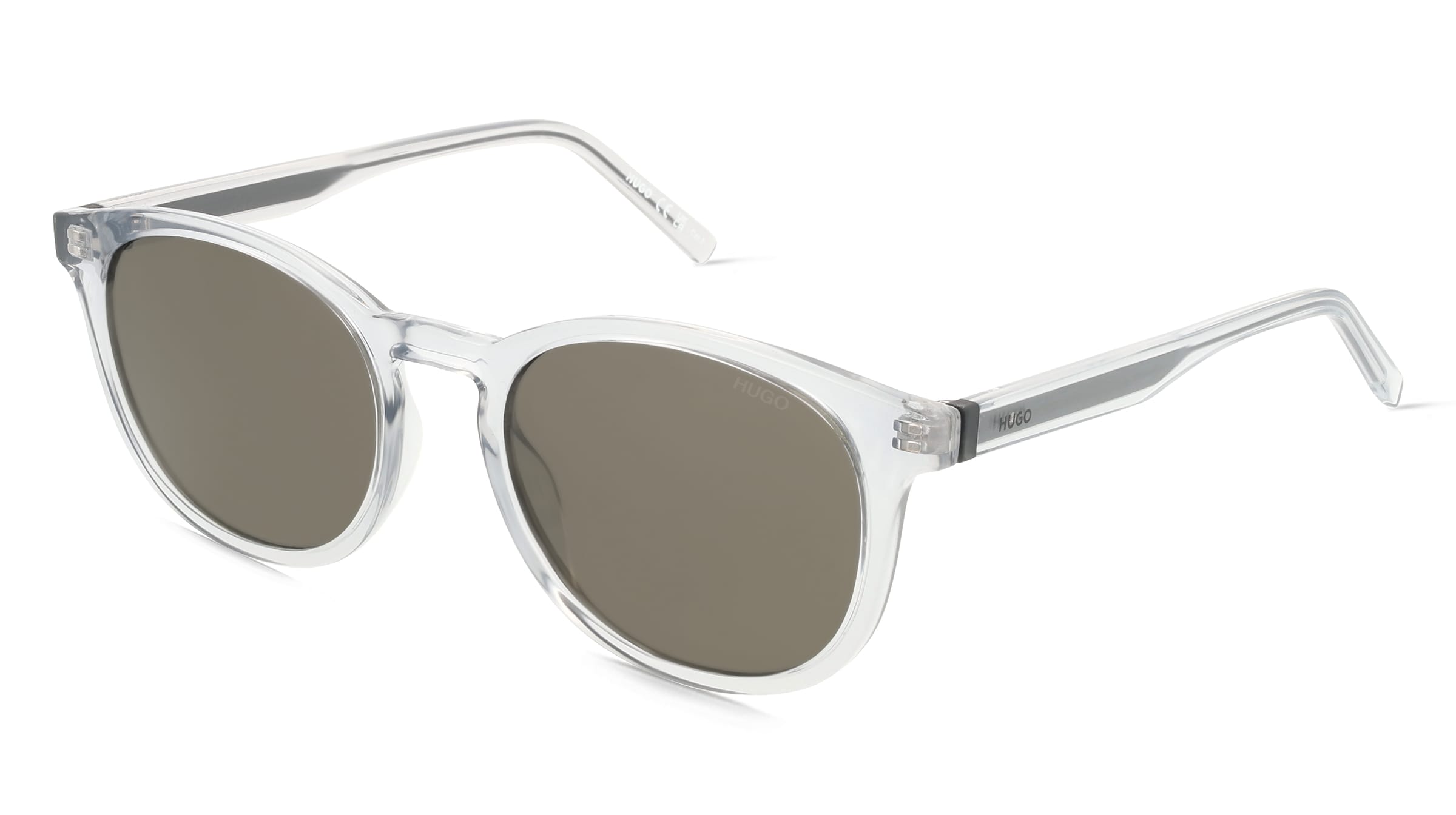 Hugo HG 1357/S Herren-Sonnenbrille Vollrand Panto Kunststoff-Gestell, Grau