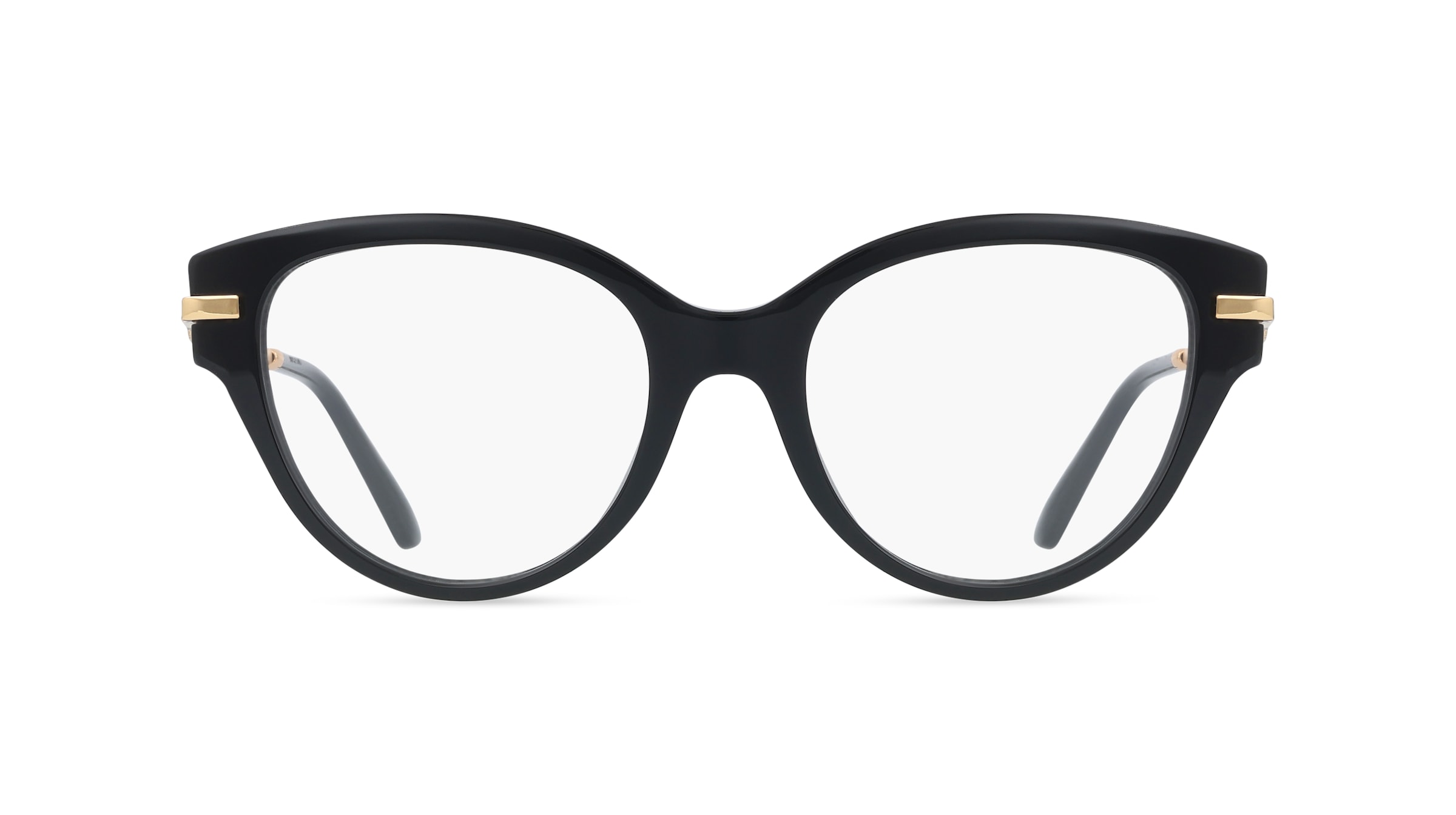 Dolce&amp;Gabbana DG3438 Damen-Brille inkl. Gläser Vollrand Butterfly Acetat-Gestell 53/19/145, Schwarz