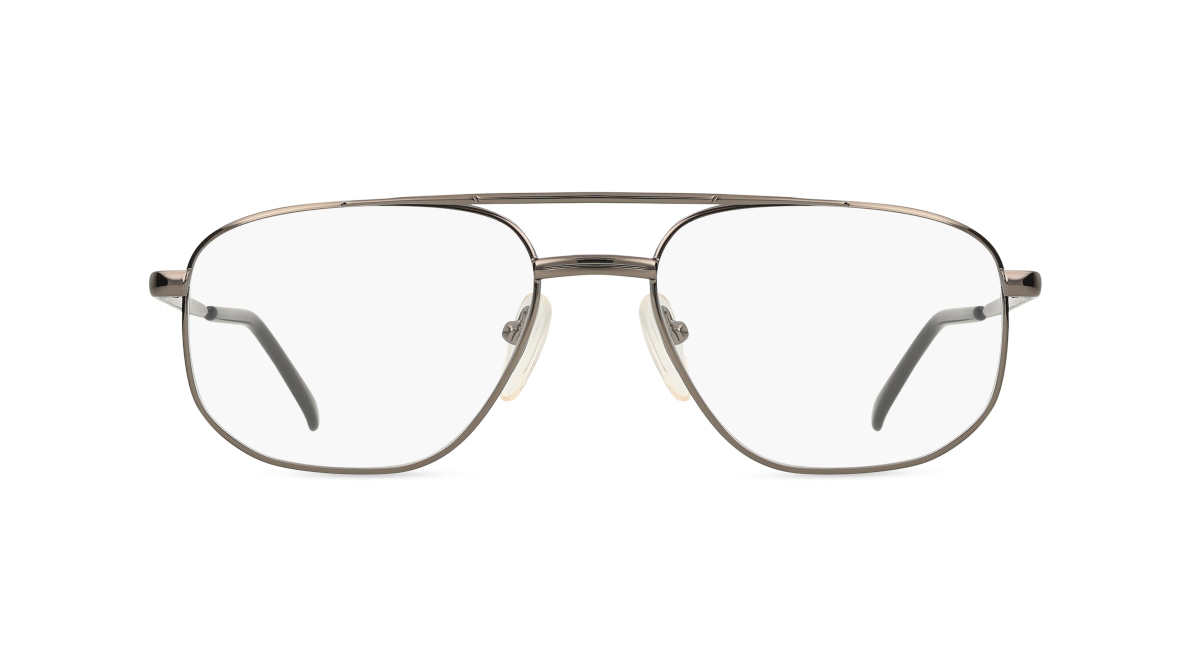 Fielmann MC 39 TR Herren-Brille inkl. Gläser Vollrand Eckig Metall-Gestell 56mm/18mm/140mm, grau