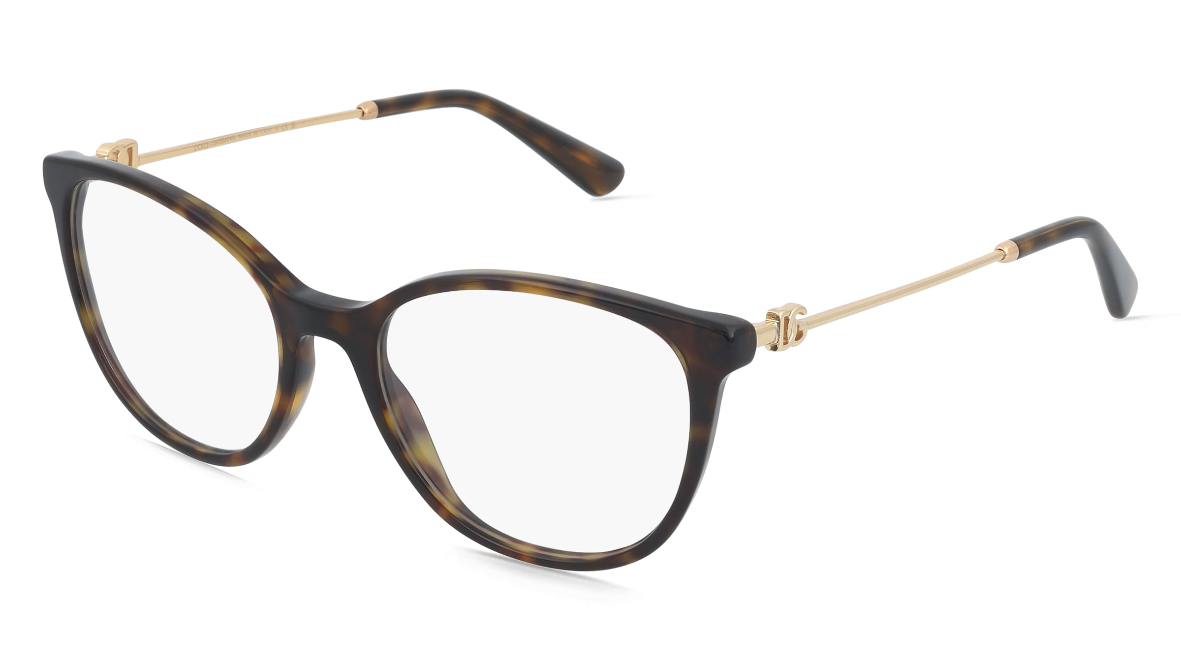 Dolce&amp;Gabbana DG3363 Damen-Brille inkl. Gläser Vollrand Butterfly Acetat-Gestell 52/18/145, Havanna