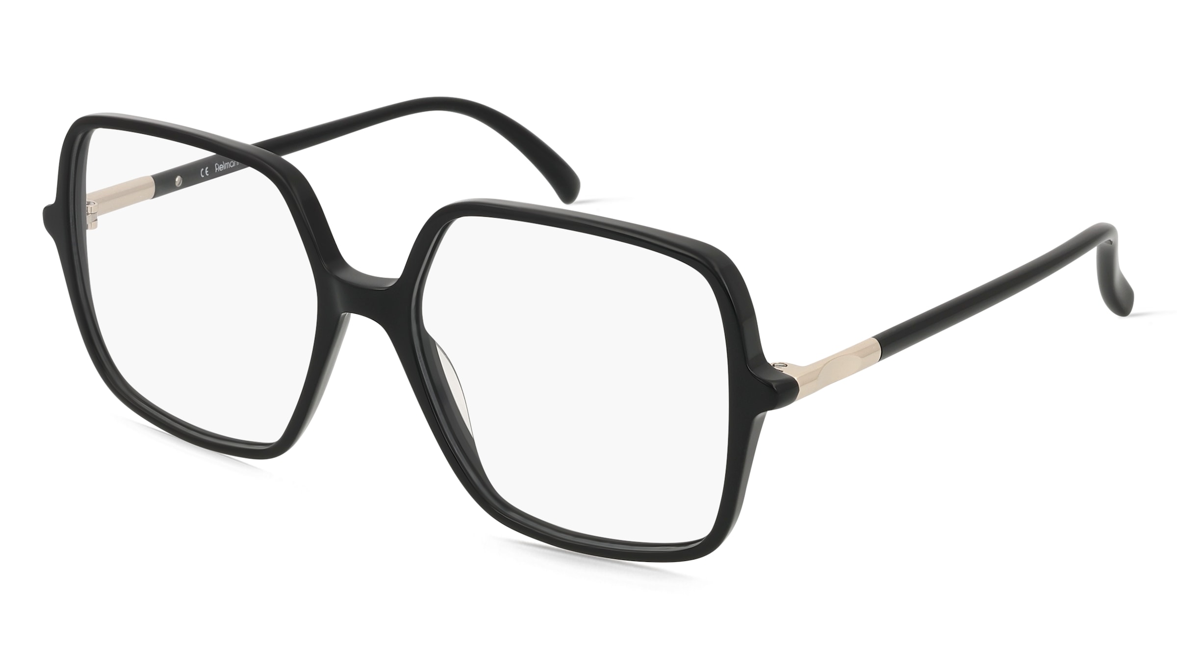 Fielmann LN 062 FA LINDA Damen-Brille inkl. Gläser Vollrand Geometrisch Acetat-Gestell 55/16/140, Schwarz