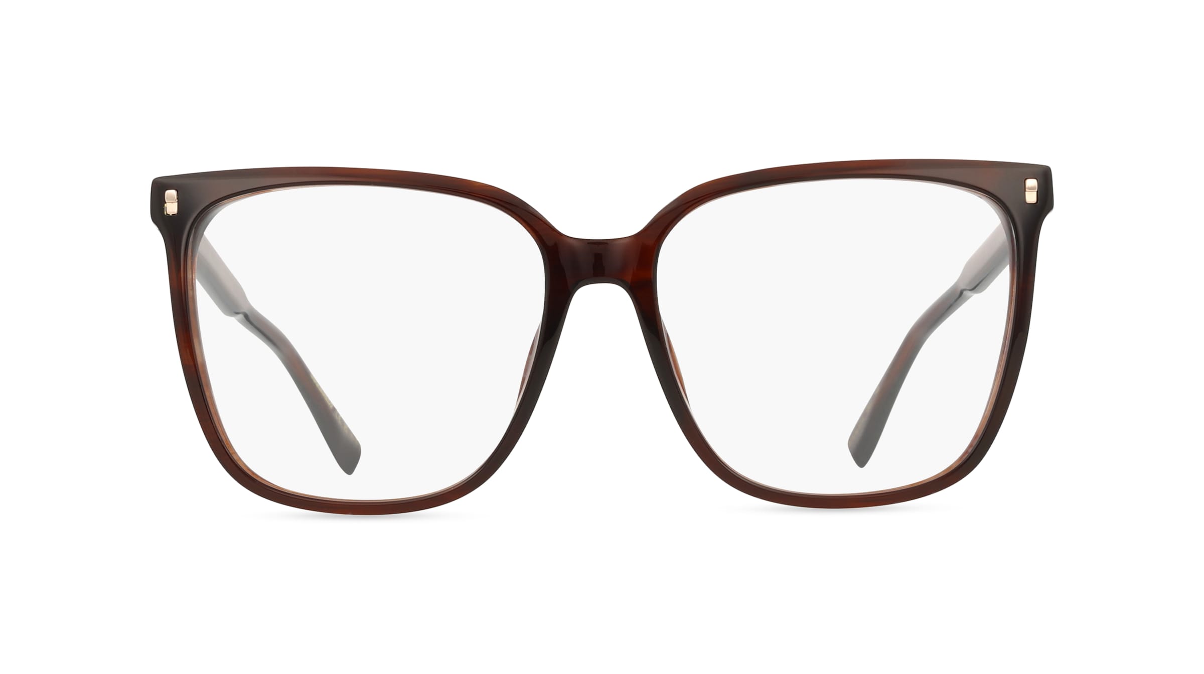 Dsquared2 D2 0115 Damen-Brille inkl. Gläser Vollrand Eckig Acetat-Gestell 57mm/16mm/145mm, braun