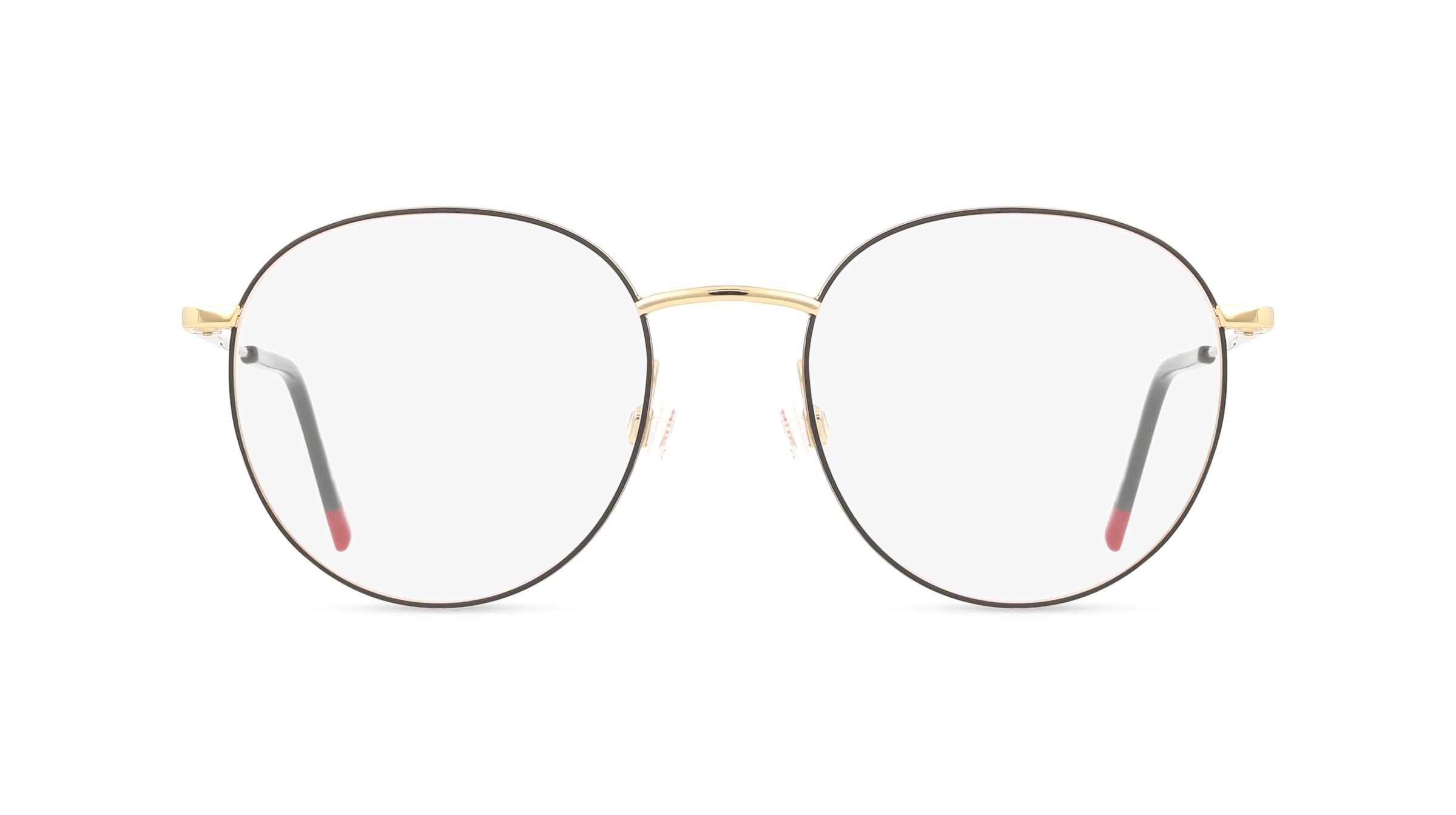 Hugo HG 1326 Damen-Brille inkl. Gläser Vollrand Panto Metall-Gestell 47mm/19mm/145mm, gold