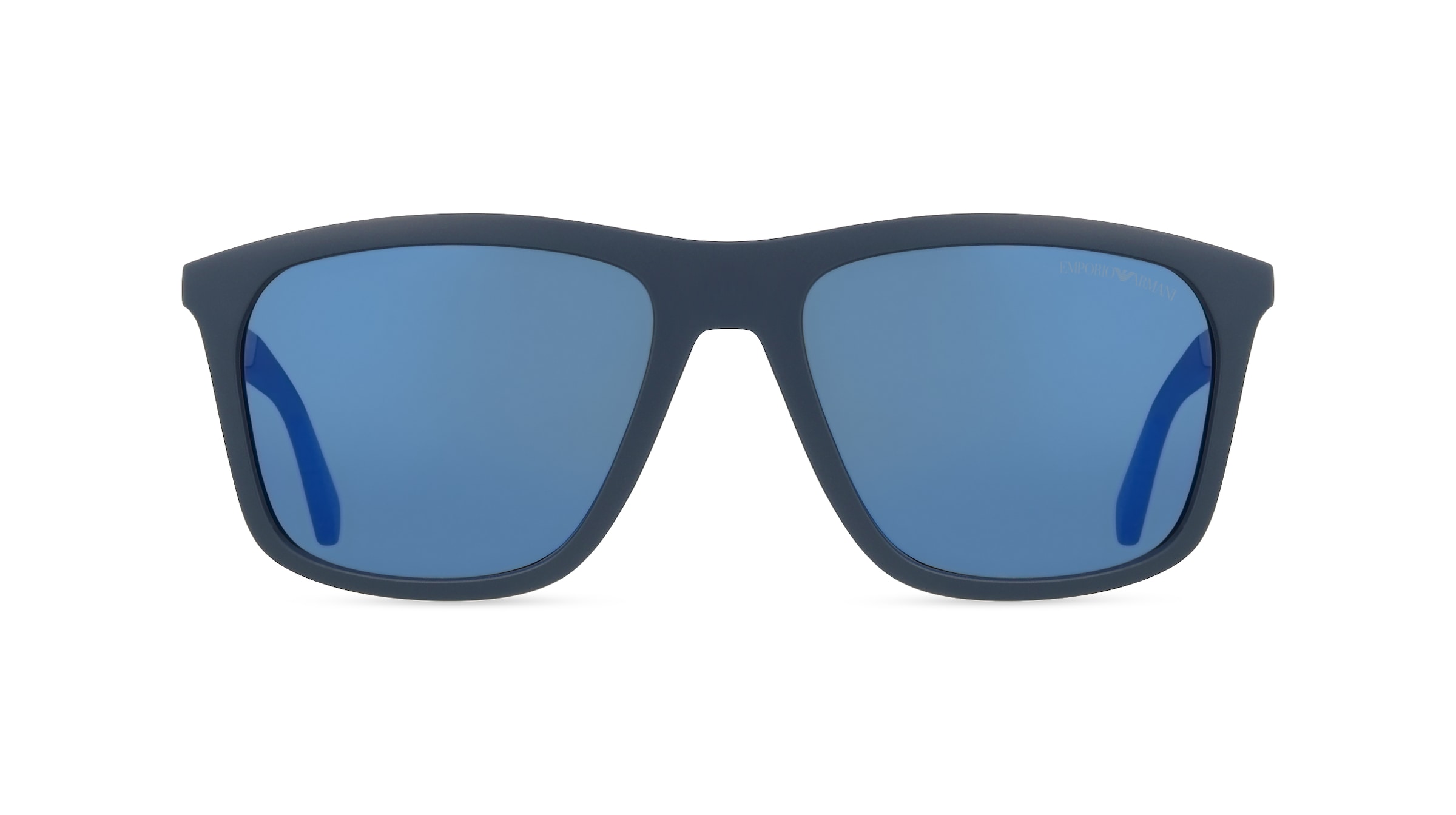 Emporio Armani EA4237 Herren-Sonnenbrille Vollrand Quadratisch Kunststoff-Gestell, blau