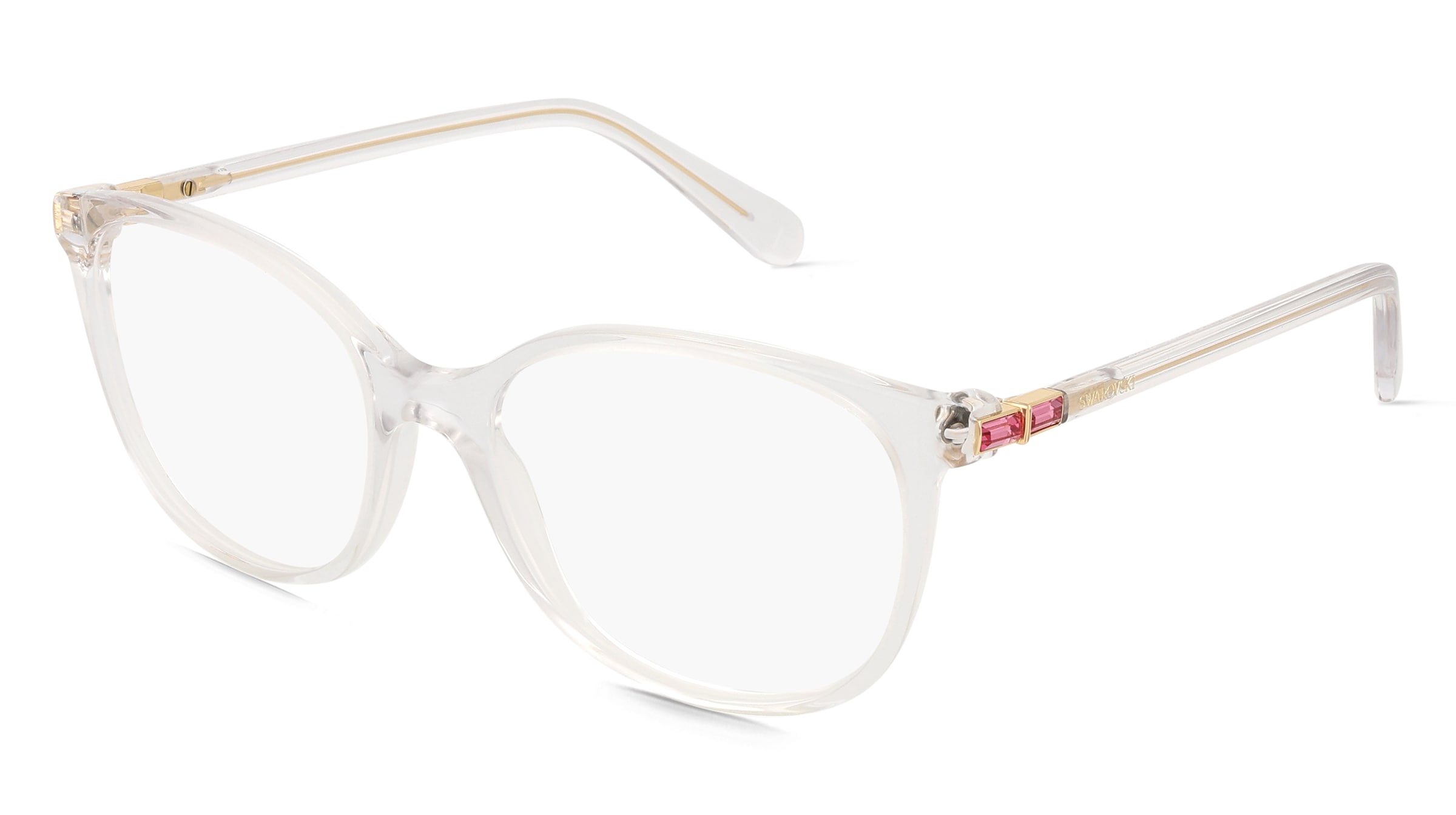 Swarovski 0SK2002 Damen-Brille inkl. Gläser Vollrand Quadratisch Acetat-Gestell 53/17/140, Transparent