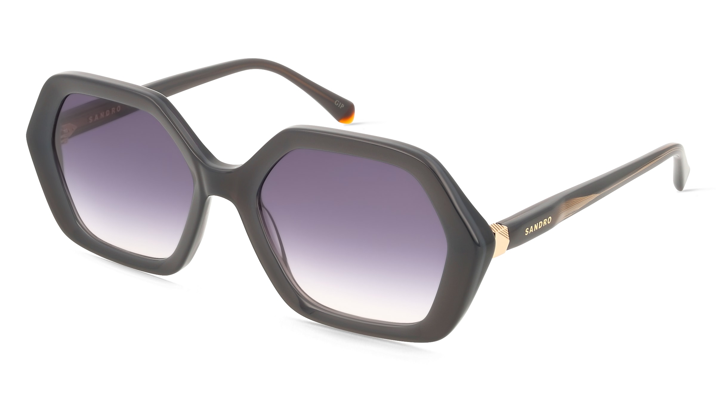 Sandro SA6056 Damen-Sonnenbrille Vollrand Quadratisch Acetat-Gestell, Grau