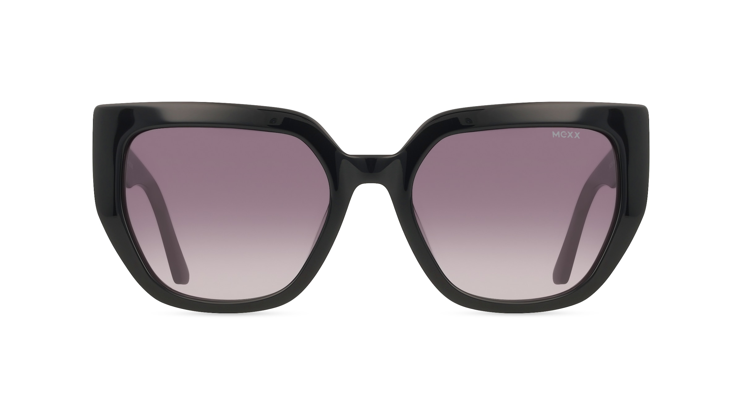 Mexx Eyes 6566 Damen-Sonnenbrille Vollrand Cateye Kunststoff-Gestell, schwarz