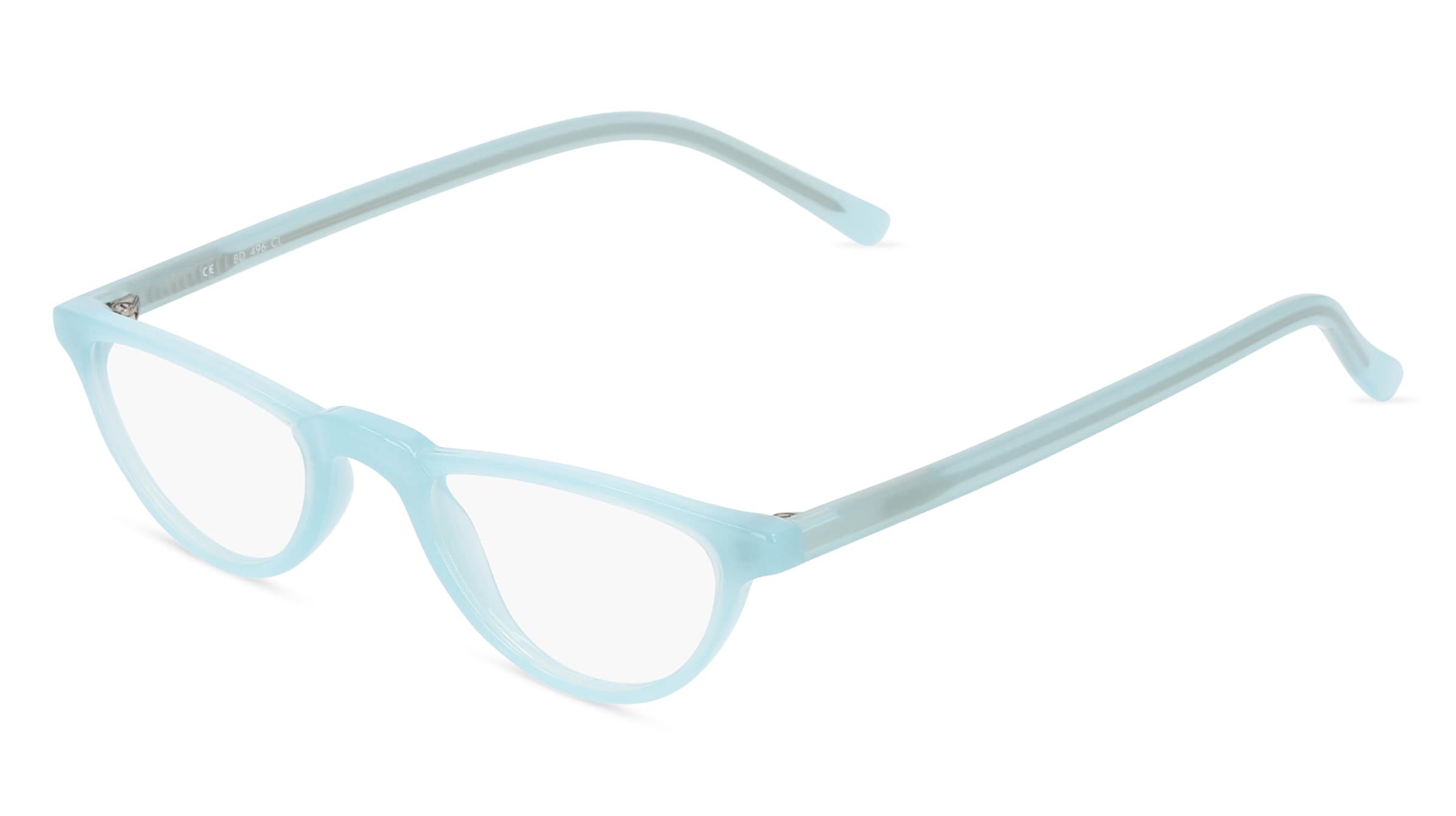 Fielmann BD 496 CL Damen-Brille inkl. Gläser Vollrand Halb Propionat-Gestell 46/20/145, Blau