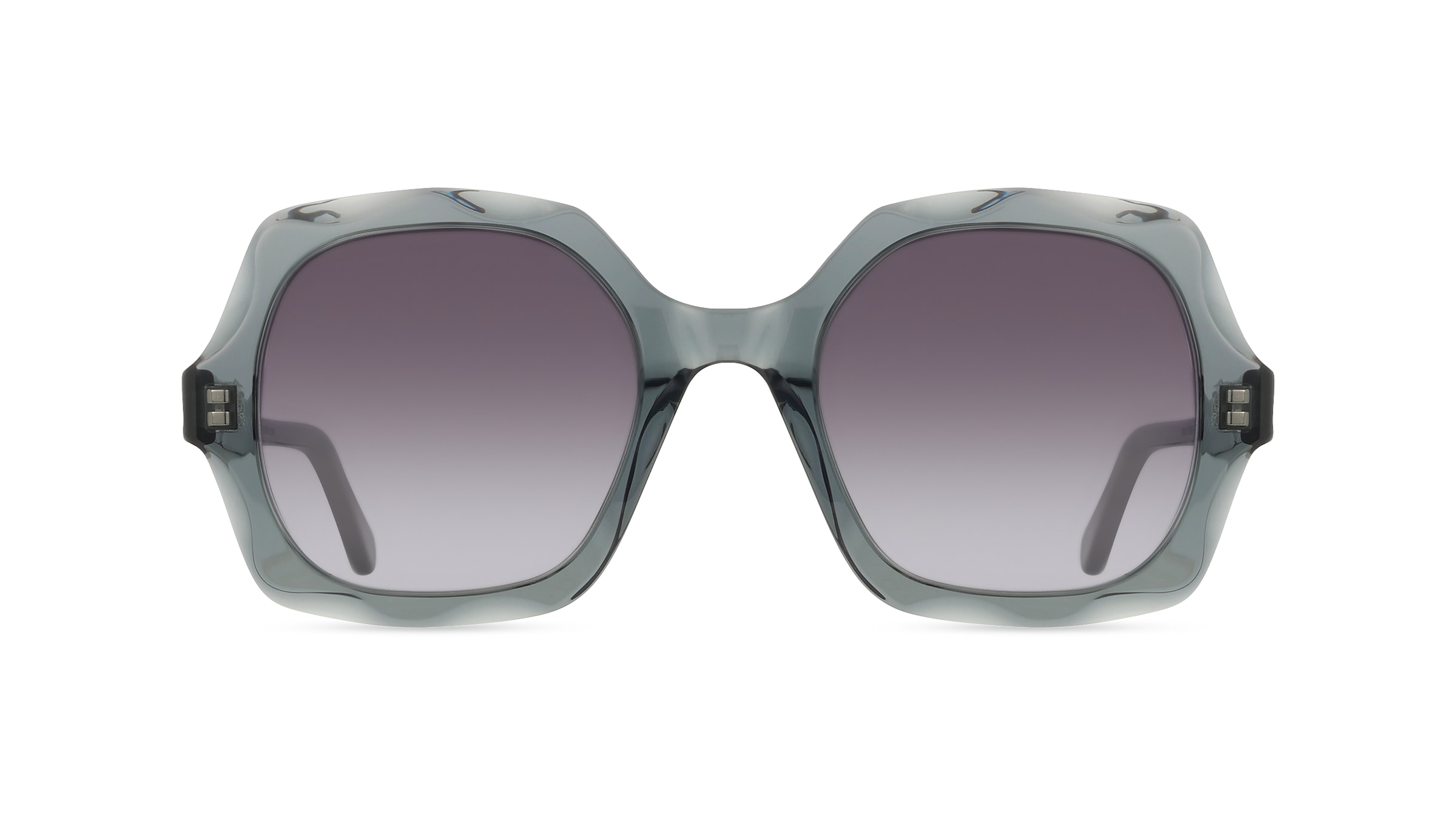 Chloé CH0226S Damen-Sonnenbrille Vollrand Rechteckig Recycled Acetat-Gestell, grau