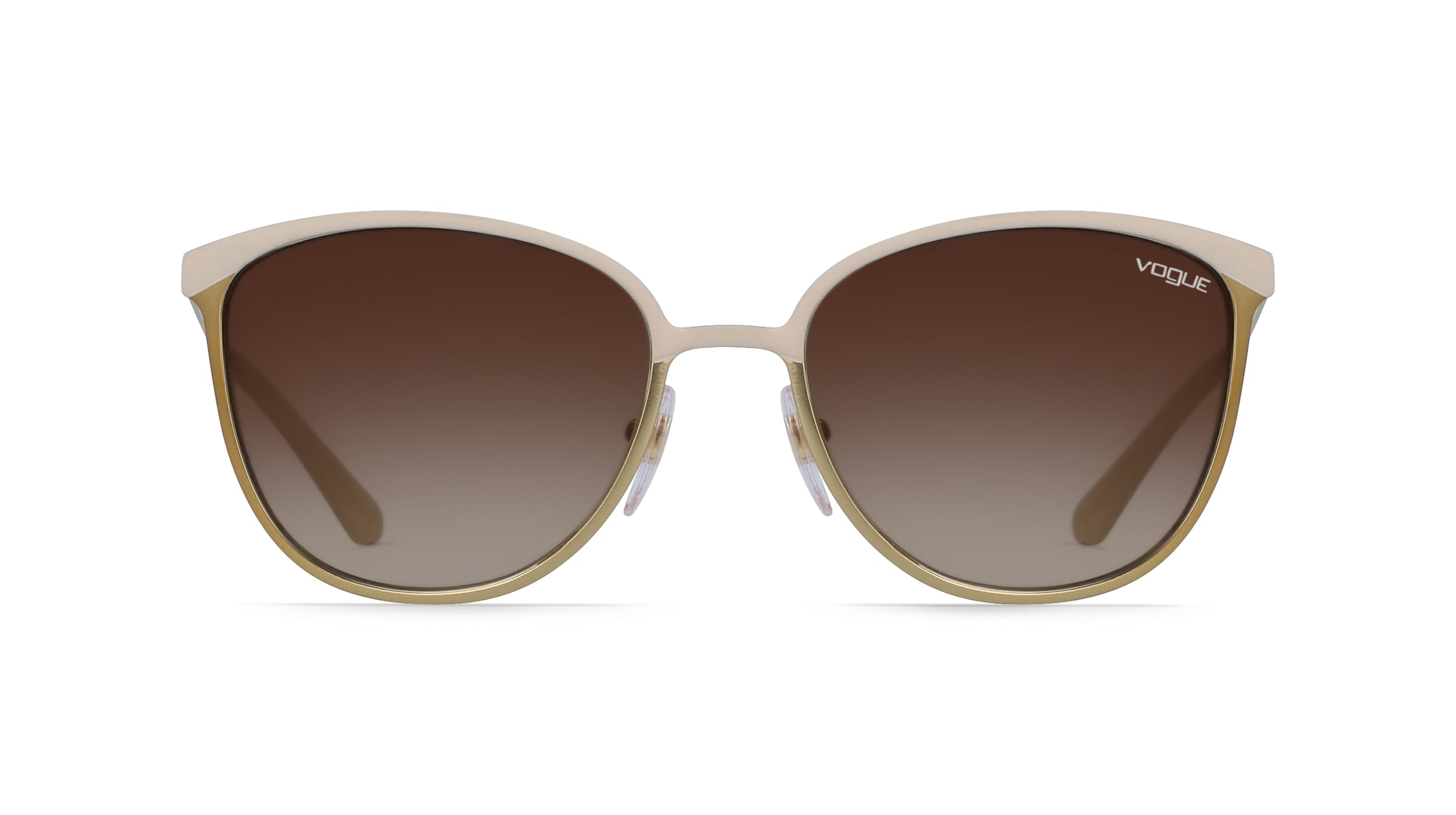 Vogue eyewear VO4002S Damen-Sonnenbrille Vollrand Butterfly Metall-Gestell, Beige