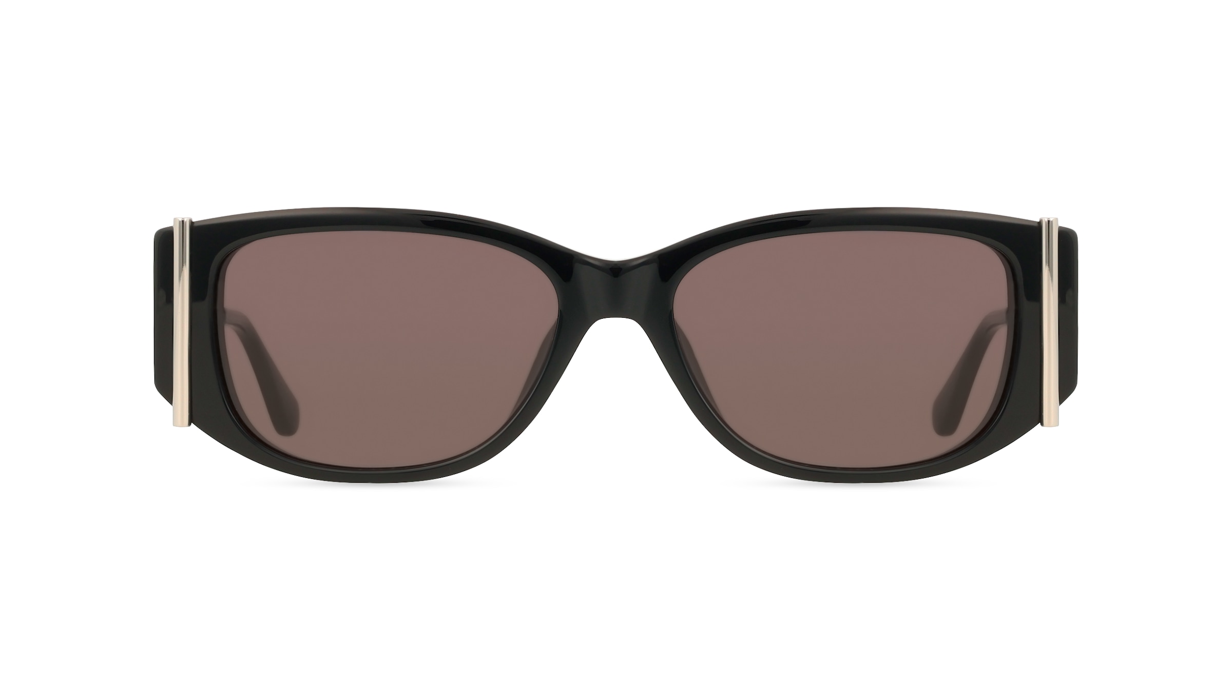 Alexander McQueen AM0494SA Damen-Sonnenbrille Vollrand Oval Acetat-Gestell, Schwarz
