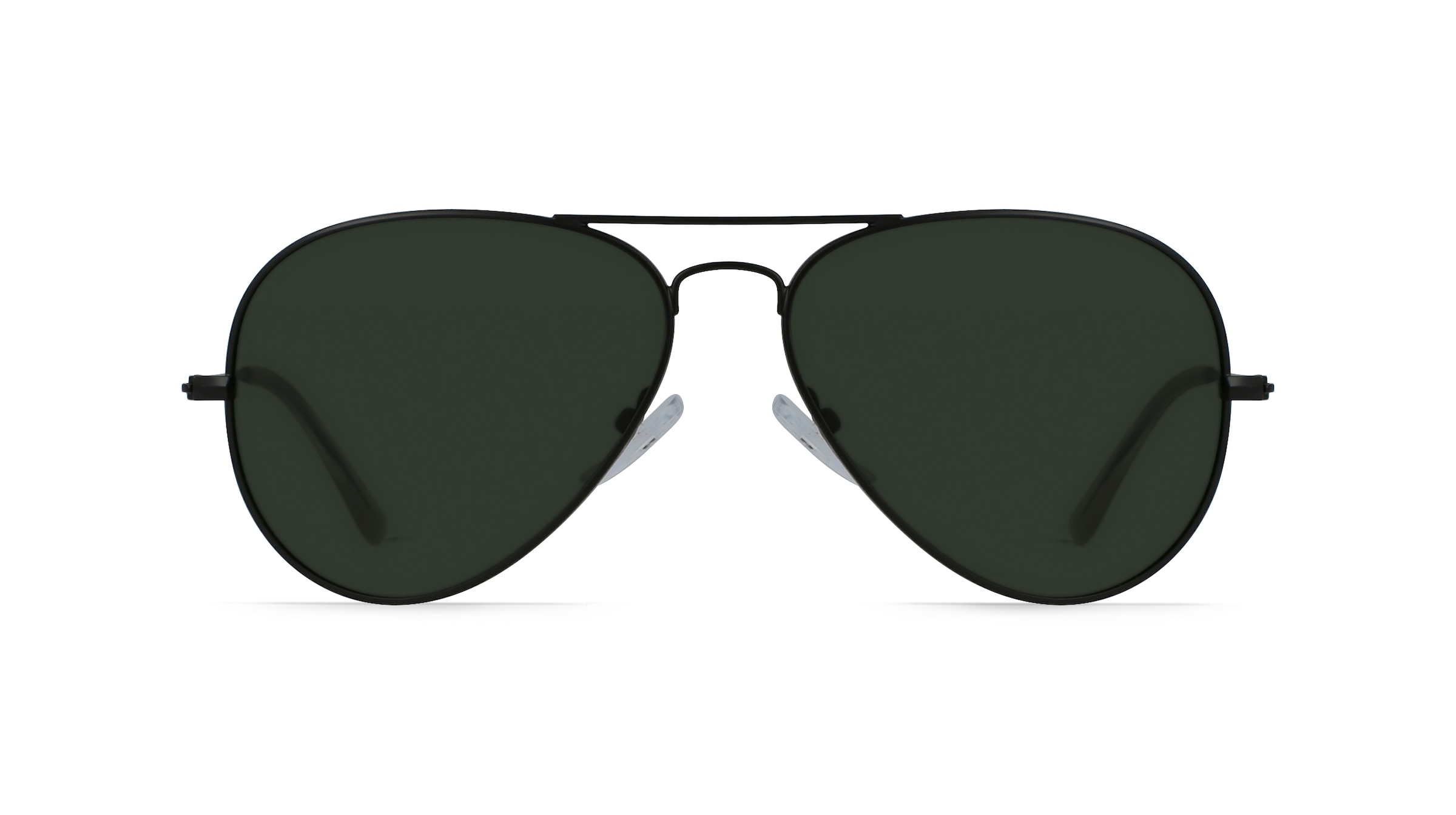 Fielmann BD 277 SUN CL Unisex-Sonnenbrille Vollrand Pilot Edelstahl-Gestell, schwarz