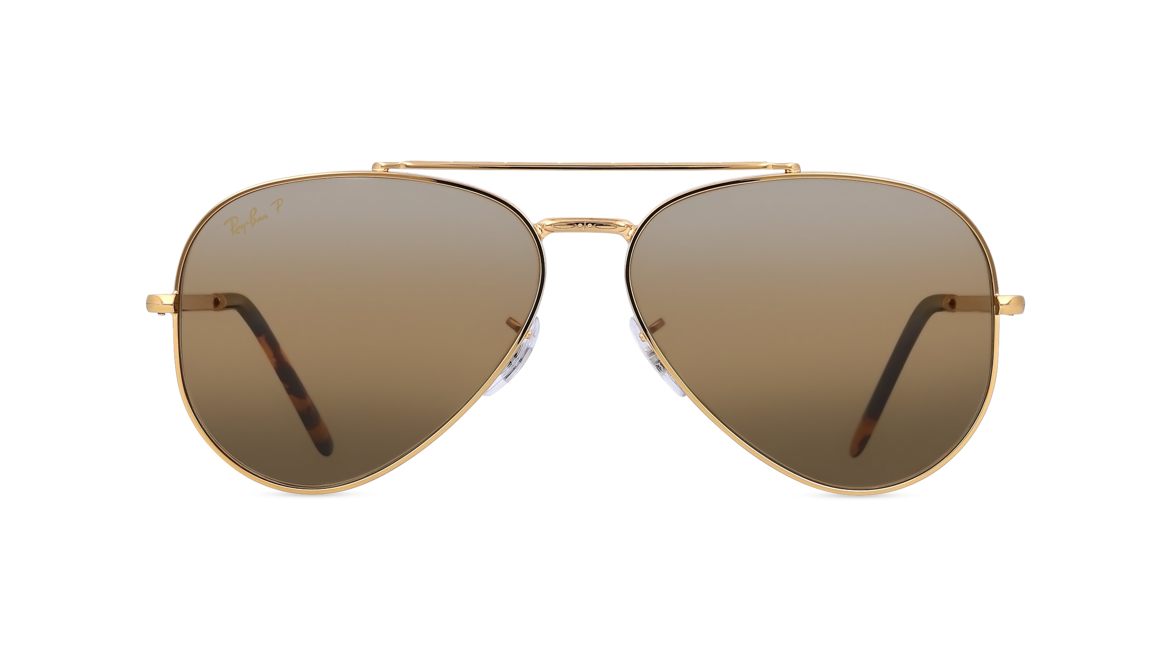 Ray-Ban RB 3625 NEW AVIATOR Unisex-Sonnenbrille Vollrand Pilot Metall-Gestell, gold