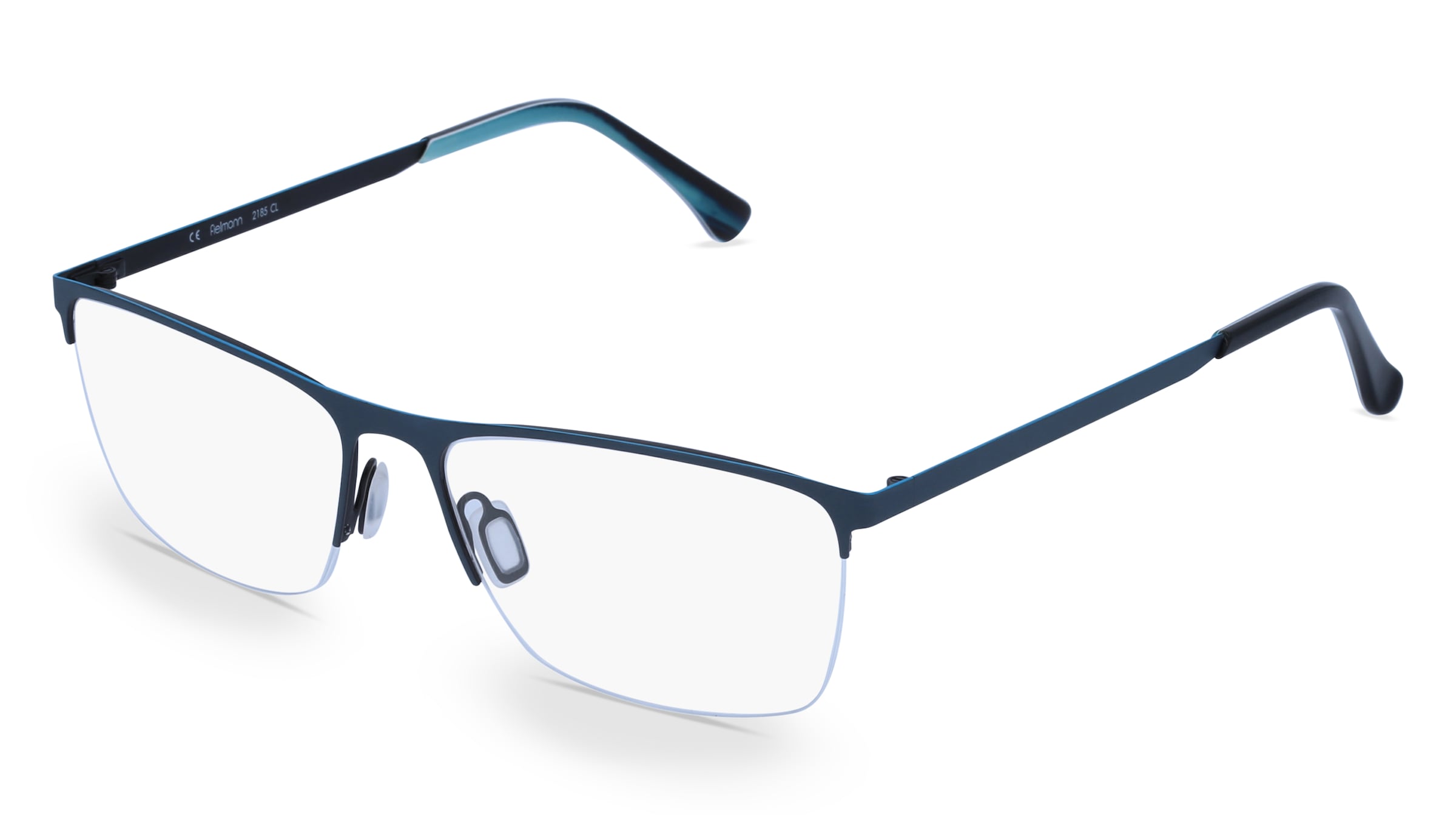 Fielmann 2185 CL Damen-Brille inkl. Gläser Halbrand Quadratisch Kunststoff-Gestell 56/16/135, Grau