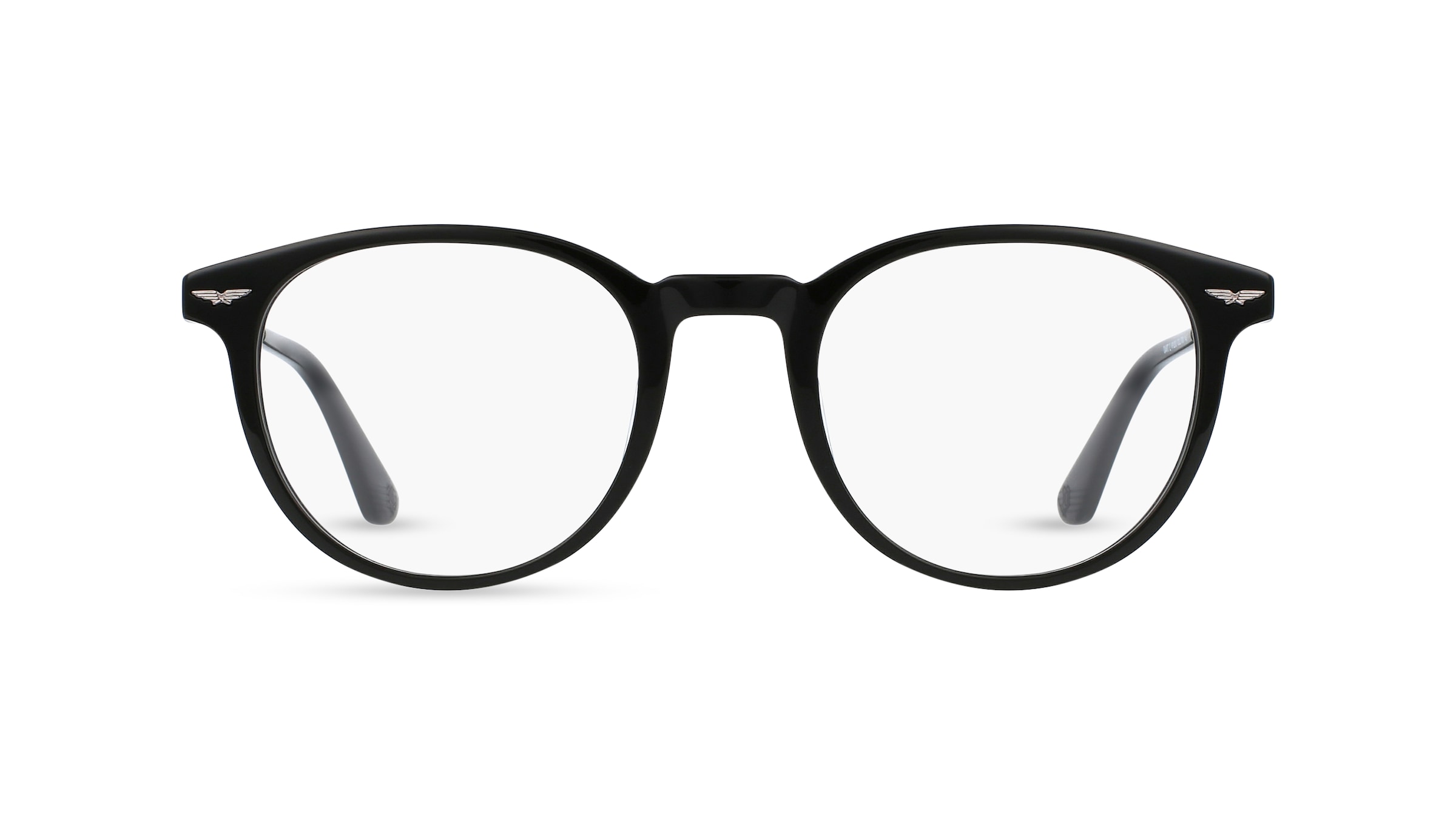 Police VPLD 93 Herren-Brille inkl. Gläser Vollrand Panto Kunststoff-Gestell 50mm/21mm/145mm, schwarz