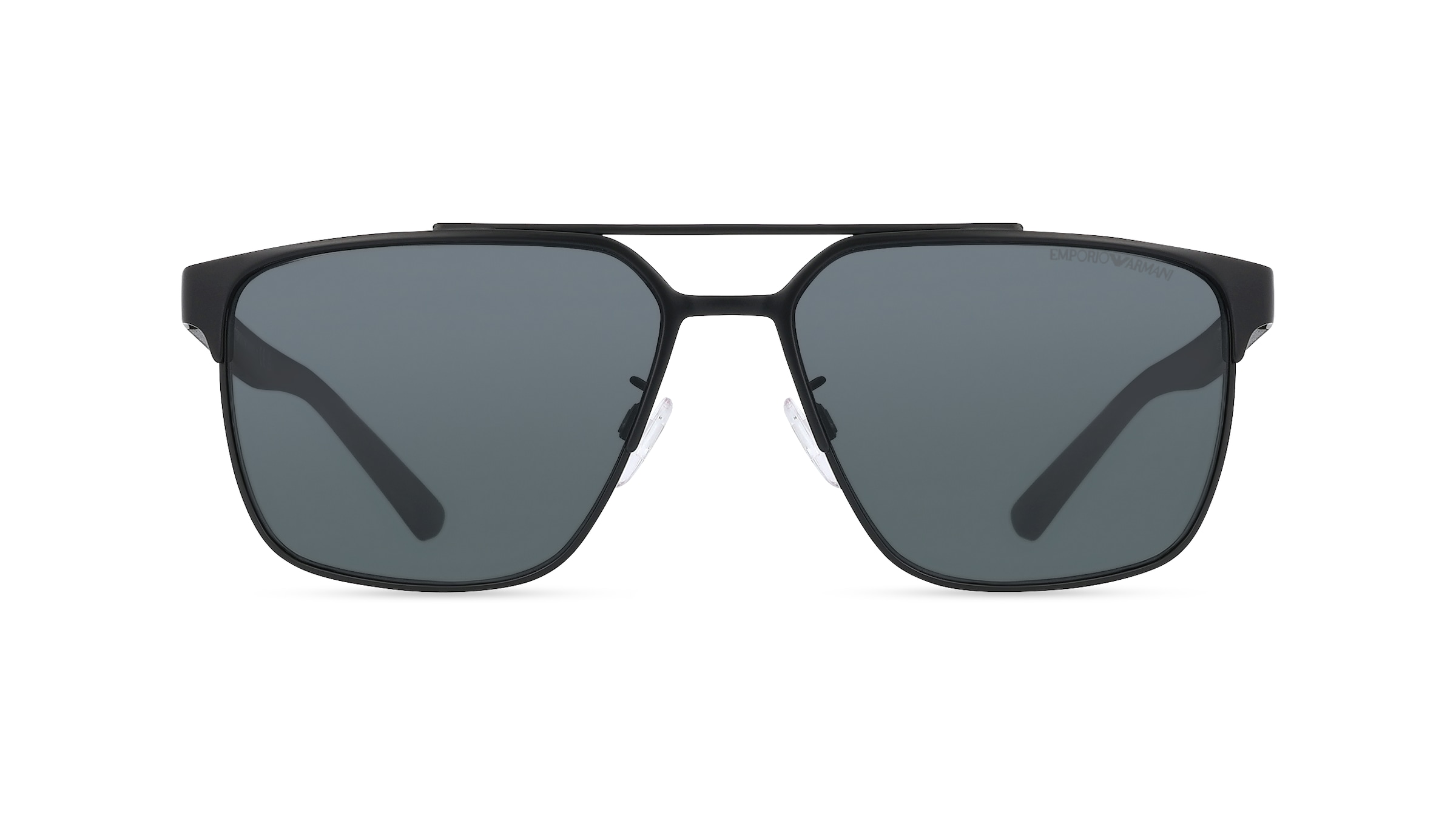 Emporio Armani EA2134 Herren-Sonnenbrille Vollrand Pilot Metall-Gestell, schwarz