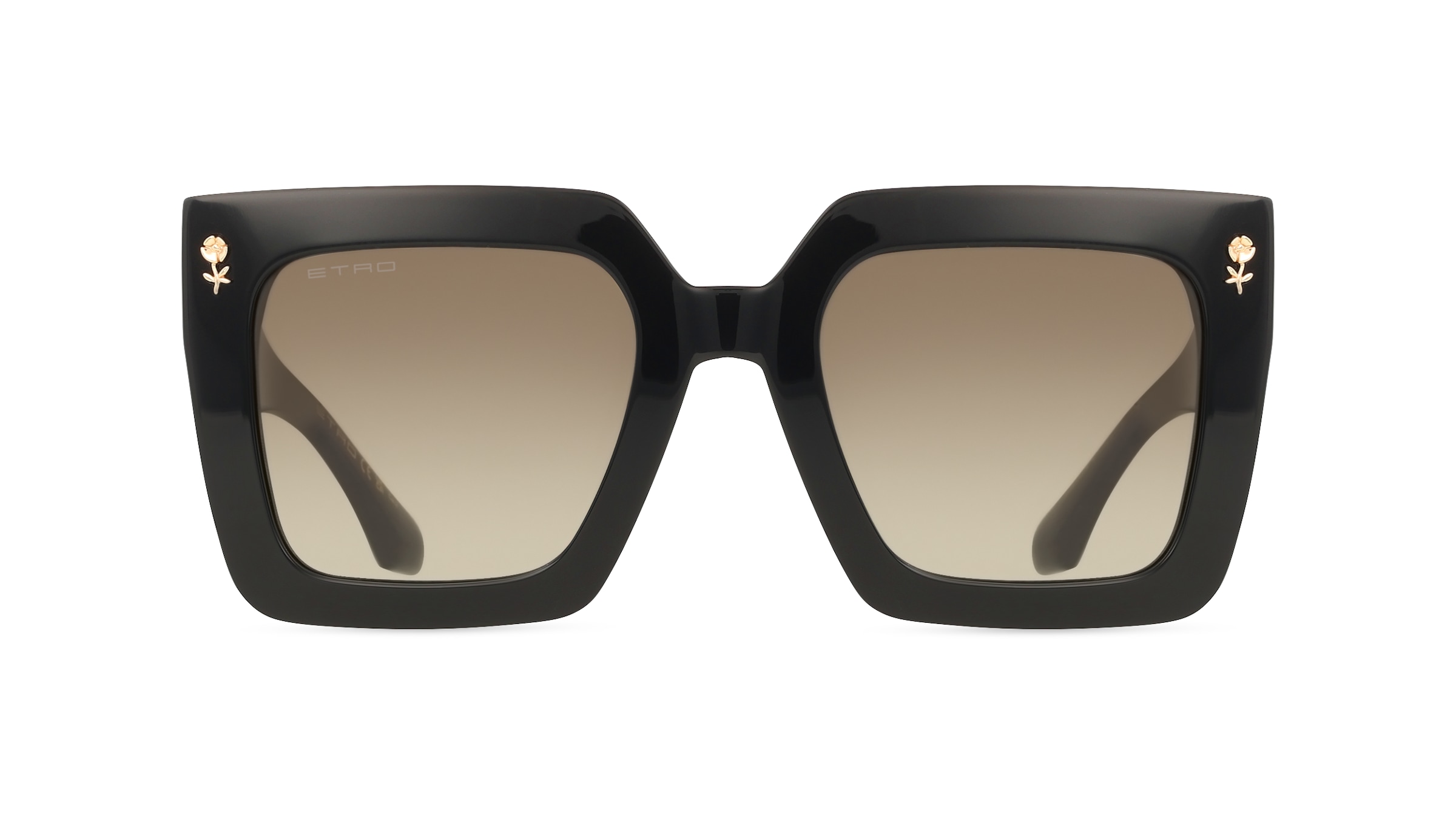 Etro 0089/S Damen-Sonnenbrille Vollrand Eckig Acetat-Gestell, schwarz