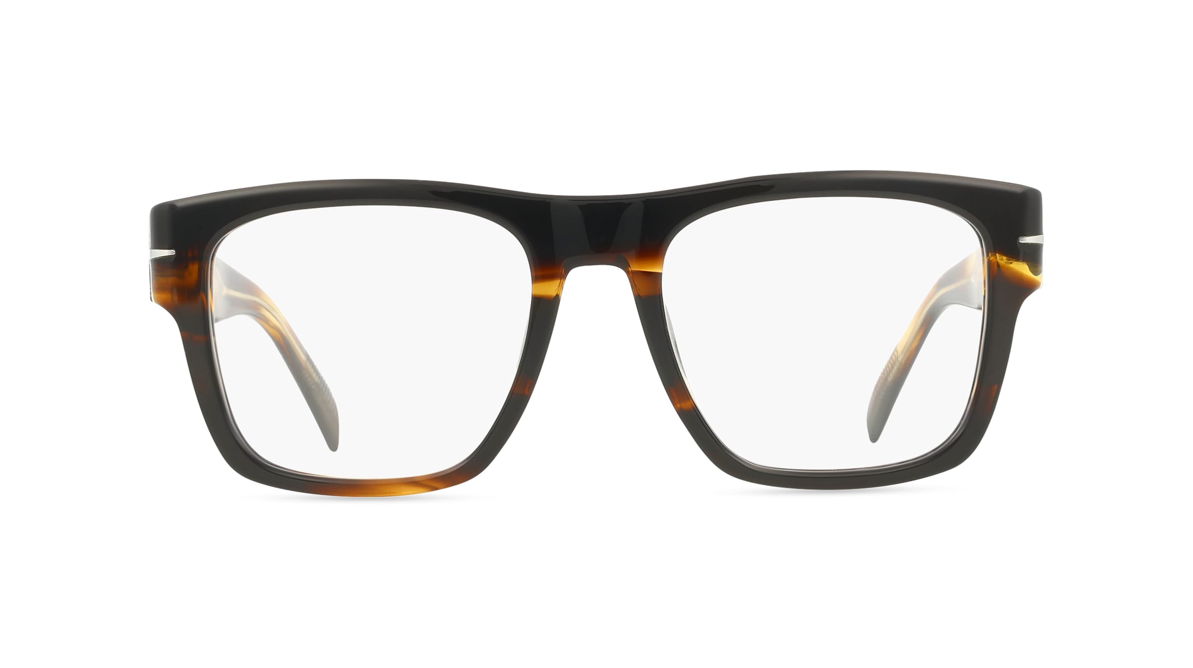 David Beckham DB 7020/BOLD Herren-Brille inkl. Gläser Vollrand Eckig Acetat-Gestell 51mm/19mm/145mm, braun