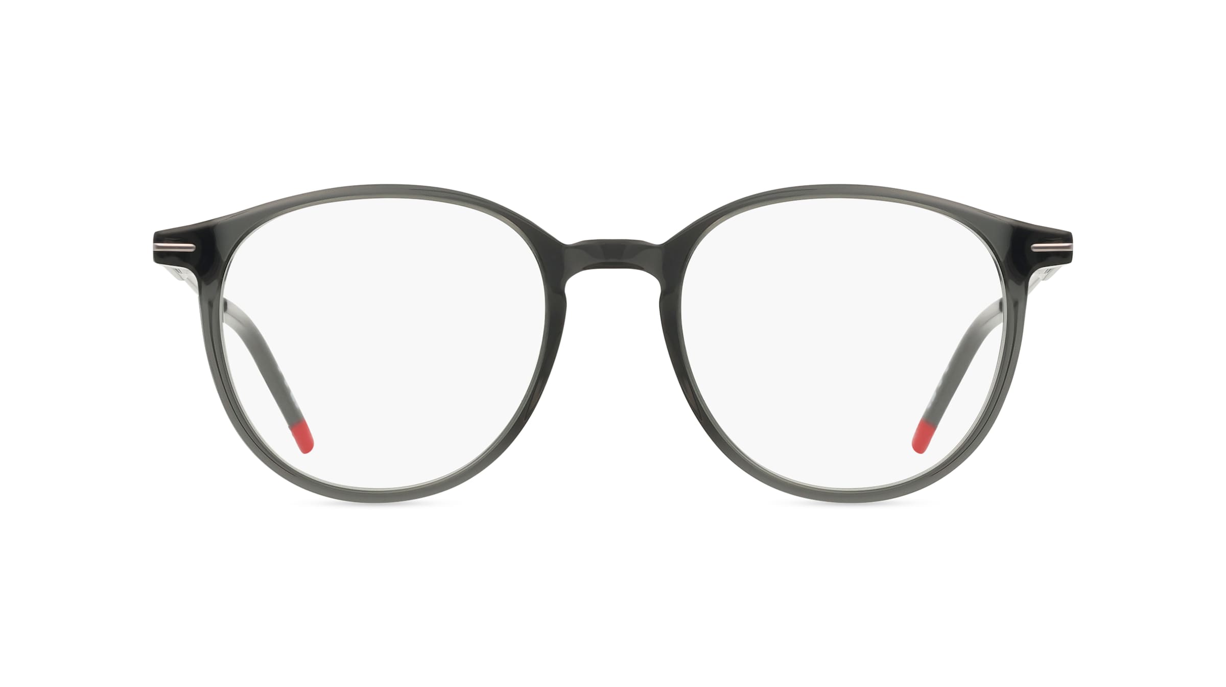 Hugo HG 1206 Herren-Brille inkl. Gläser Vollrand Rund Acetat-Gestell 50mm/19mm/145mm, Grau