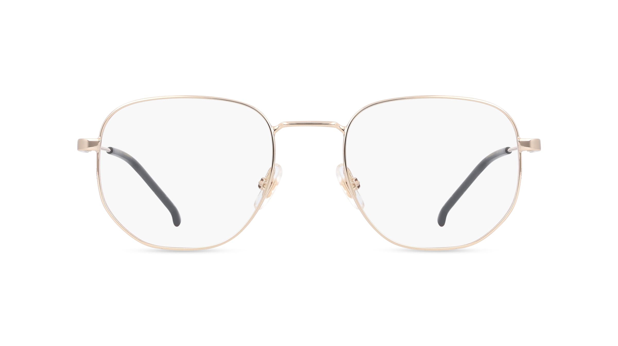 Carrera 2017T Unisex-Brille inkl. Gläser Vollrand Achteckig Metall-Gestell 49mm/19mm/135mm, gold