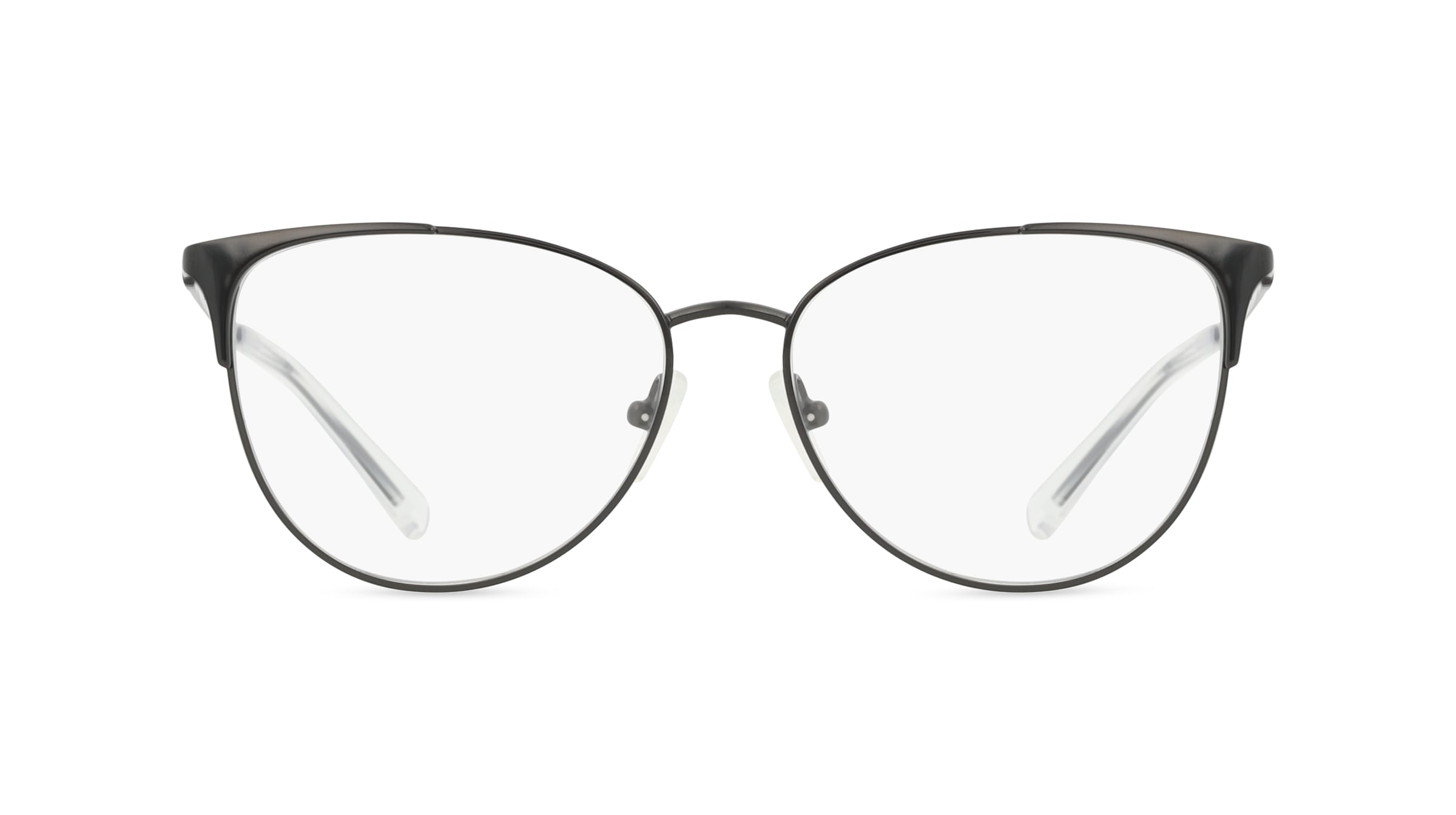 Armani Exchange AX1034 Damen-Brille inkl. Gläser Vollrand Butterfly Metall-Gestell 52mm/16mm/140mm, schwarz