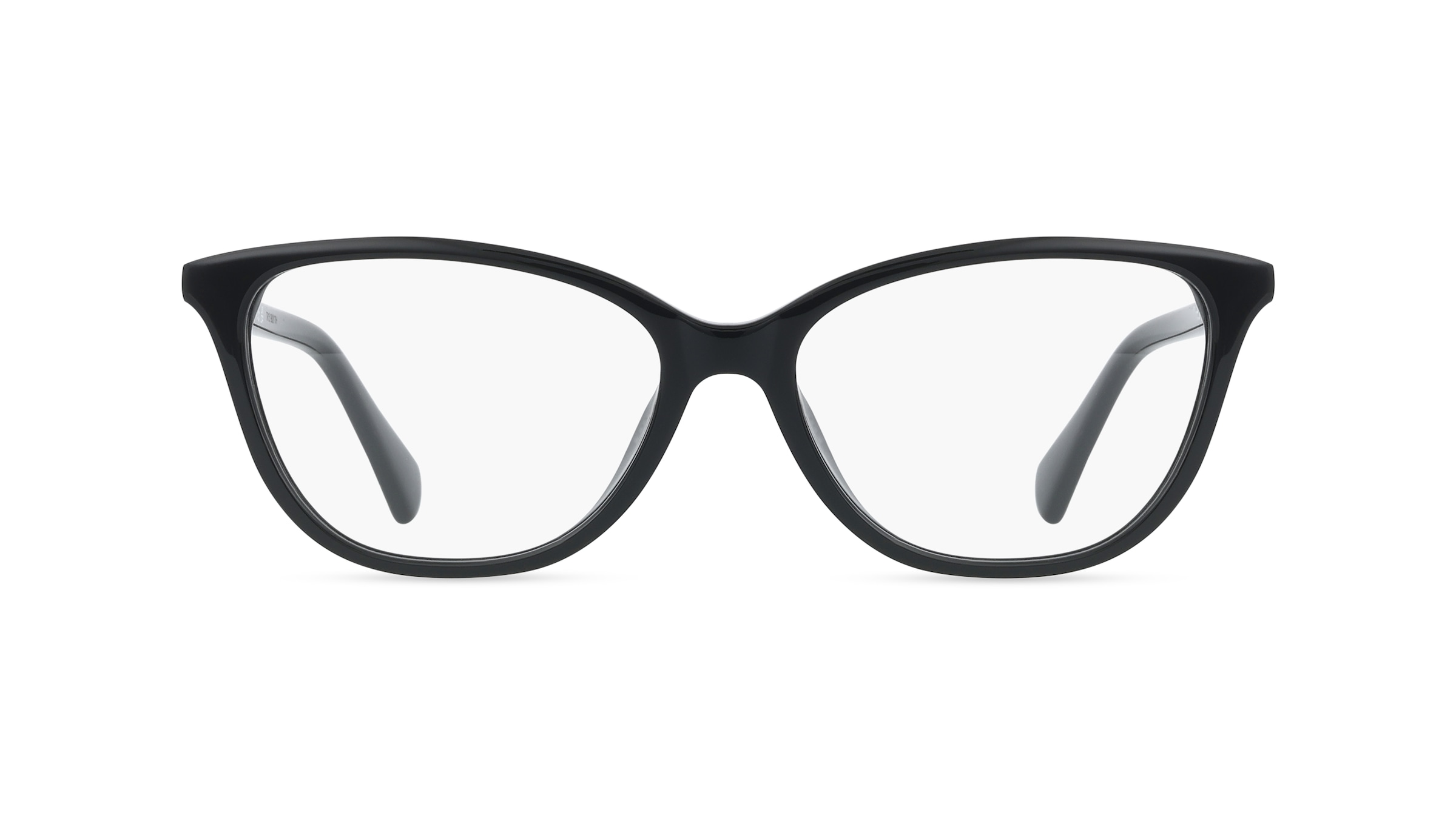 Ralph 0RA7190U Damen-Brille inkl. Gläser Vollrand Butterfly Acetat-Gestell 54/15/145, Schwarz