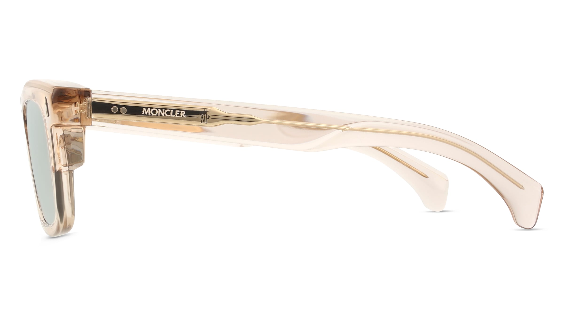 Thumbnail - Moncler ME6004 CLARO Unisex-Sonnenbrille Vollrand Quadratisch Acetat-Gestell, gelb