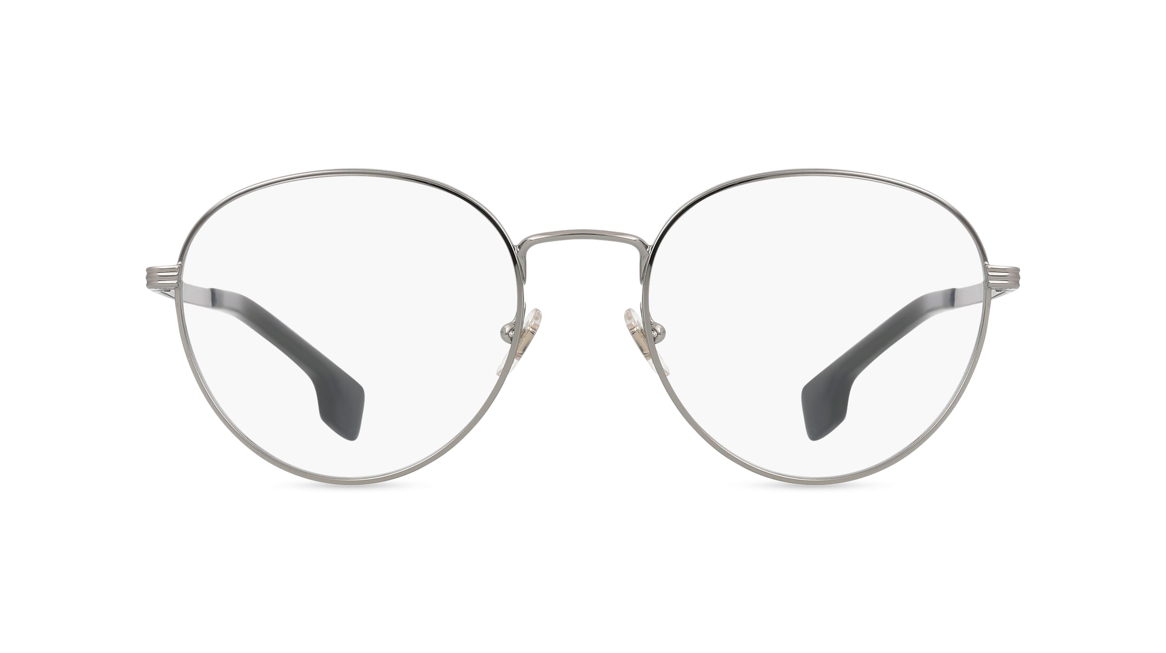 Versace VE1279 Herren-Brille inkl. Gläser Vollrand Panto Edelstahl-Gestell 53mm/20mm/145mm, silber