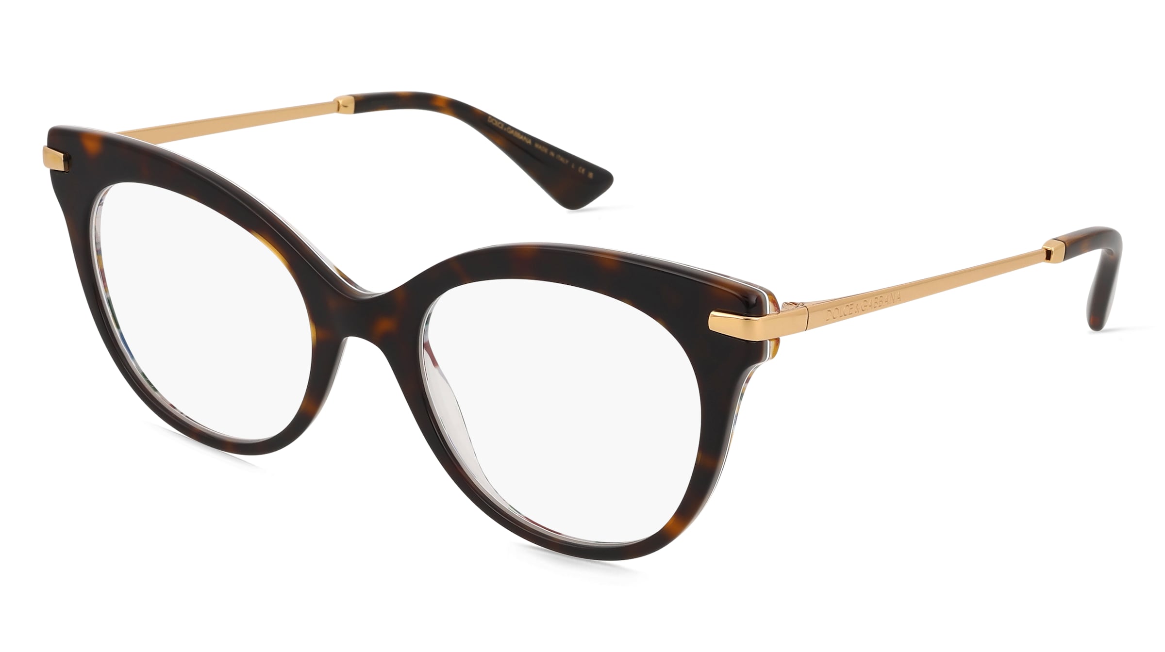 Dolce&amp;Gabbana 0DG3392 Damen-Brille inkl. Gläser Vollrand Butterfly Acetat-Gestell 52/20/145, Weiß