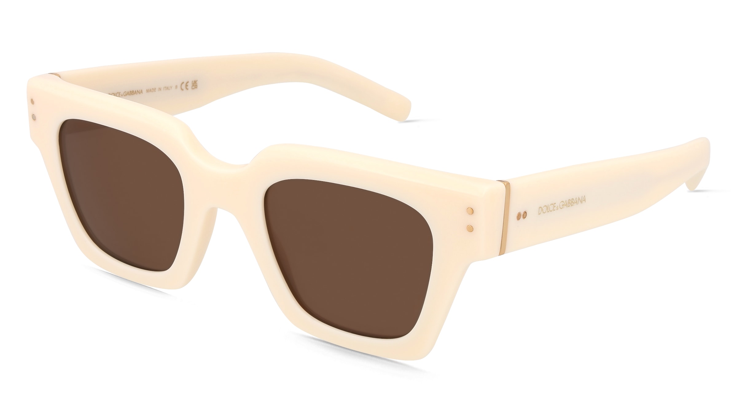 Dolce&amp;Gabbana 0DG4413 Herren-Sonnenbrille Vollrand Quadratisch Acetat-Gestell, Beige