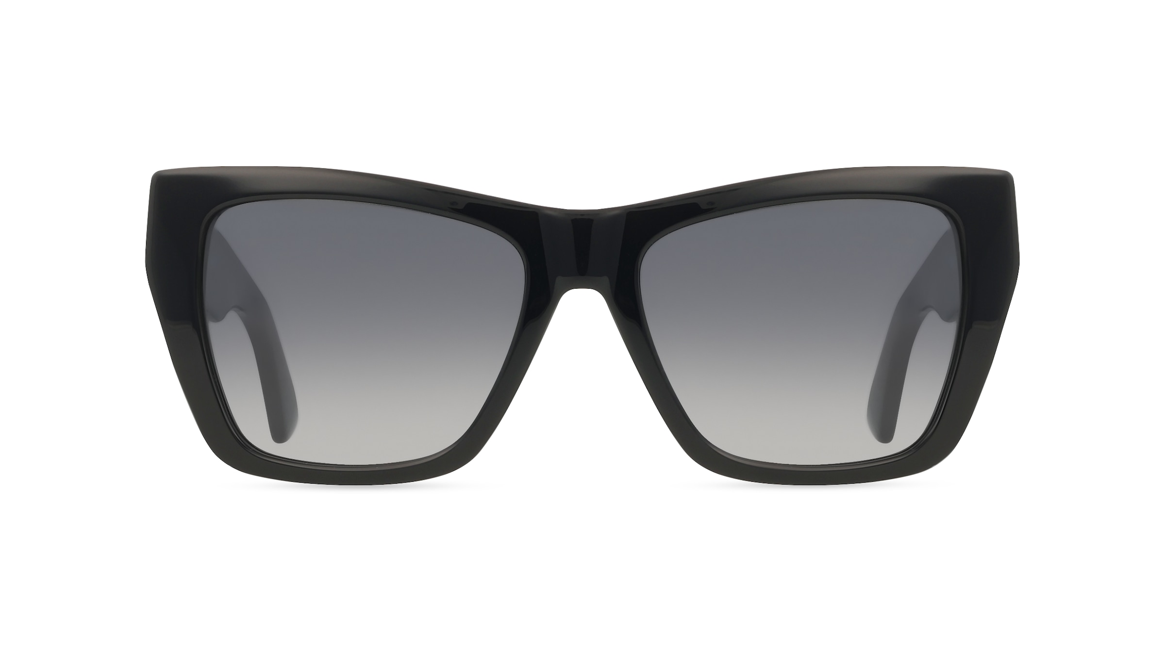 Moschino MOS181/S Damen-Sonnenbrille Vollrand Eckig Acetat-Gestell, schwarz