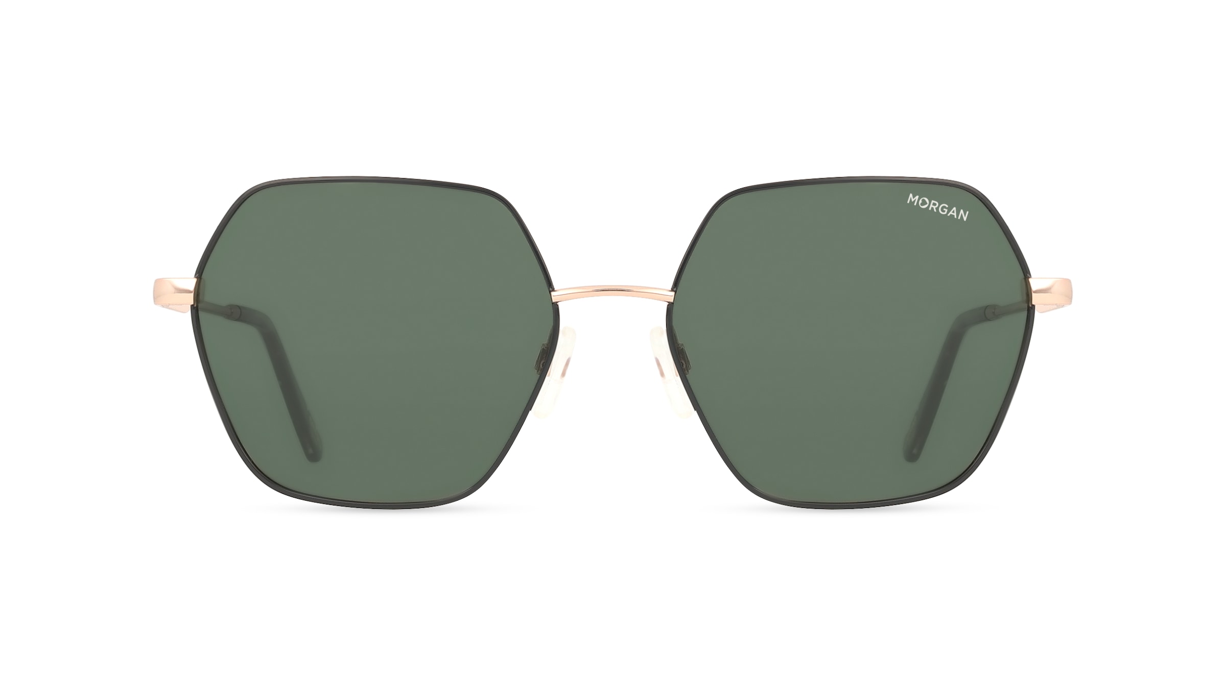 Morgan MO 7382 Damen-Sonnenbrille Vollrand Eckig Edelstahl-Gestell, grau