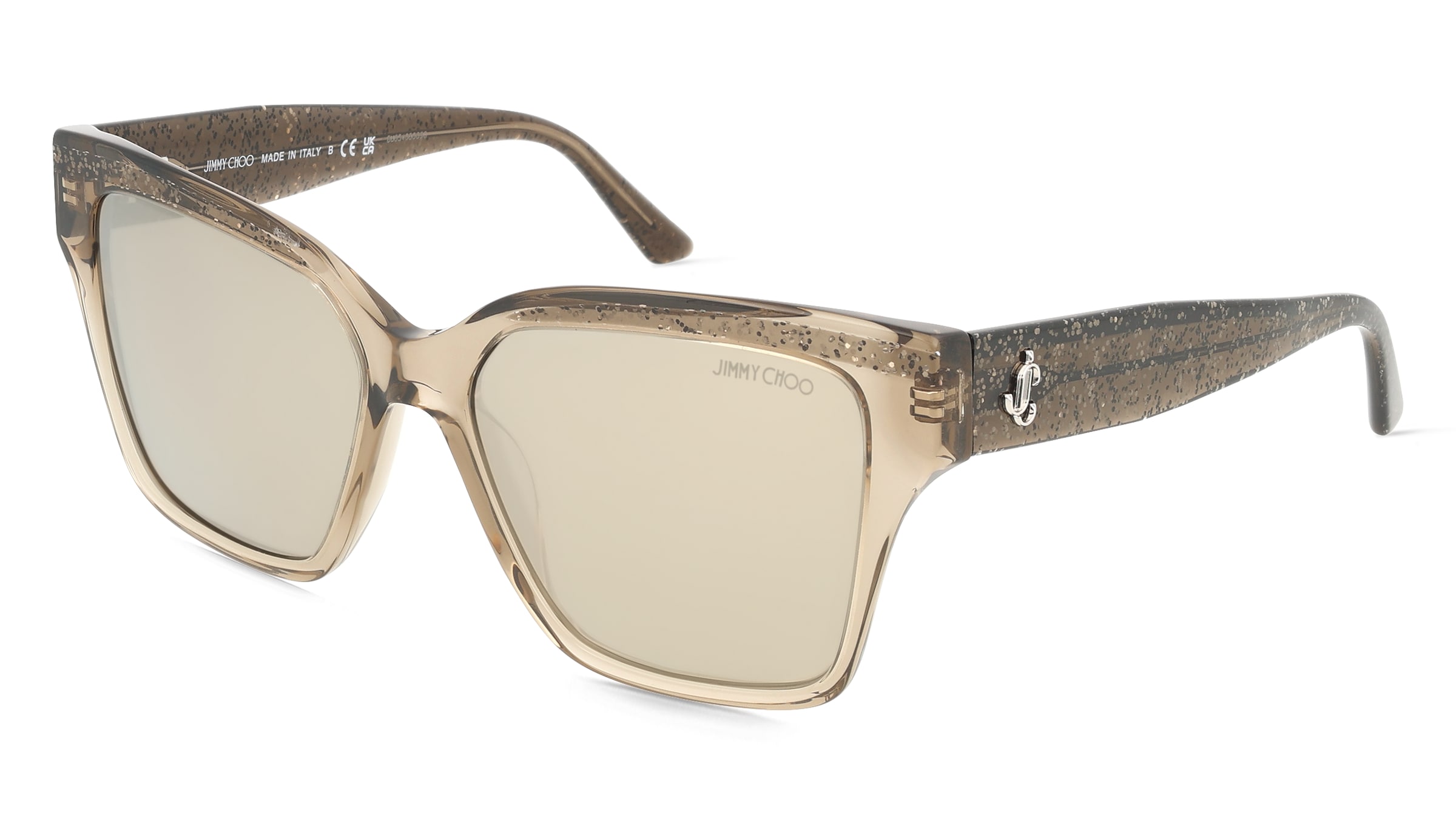 Jimmy Choo JC5003 Damen-Sonnenbrille Vollrand Quadratisch Acetat-Gestell, Transparent