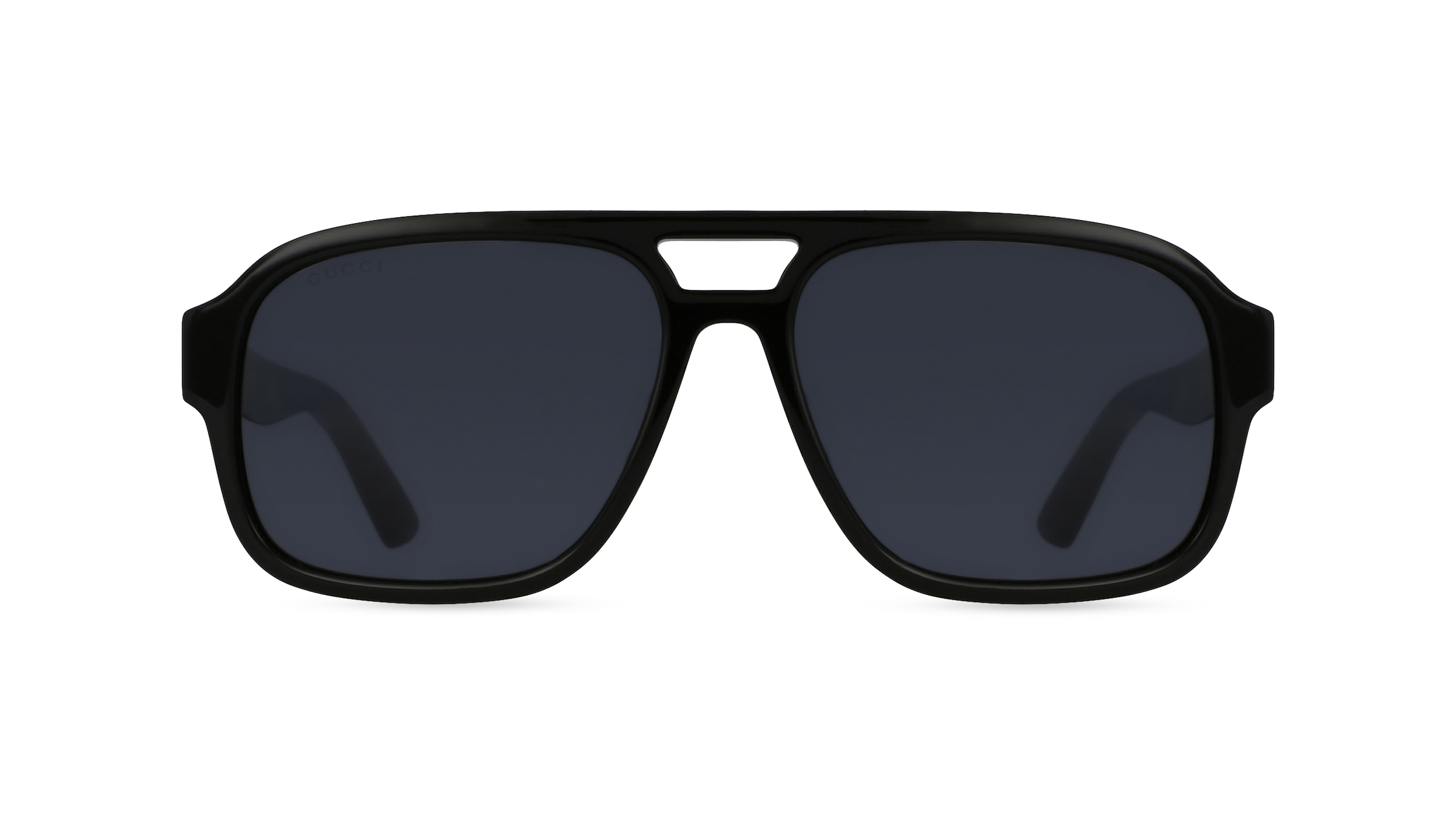 Gucci GG0925S Herren-Sonnenbrille Vollrand Pilot Kunststoff-Gestell, schwarz