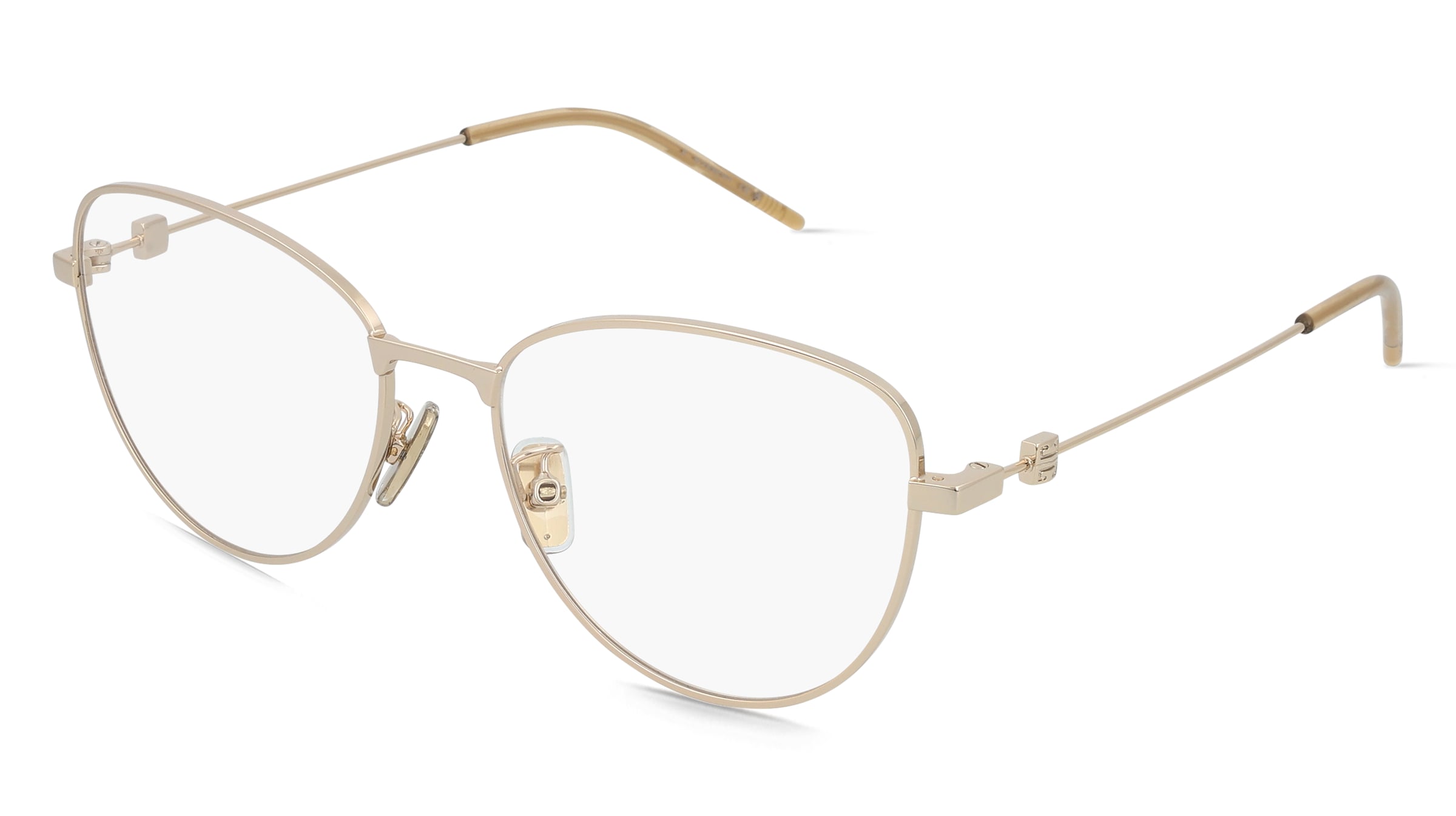 Givenchy GV50084U GV SPEED Damen-Brille inkl. Gläser Vollrand Geometrisch Metall-Gestell 55/17/145, Gold
