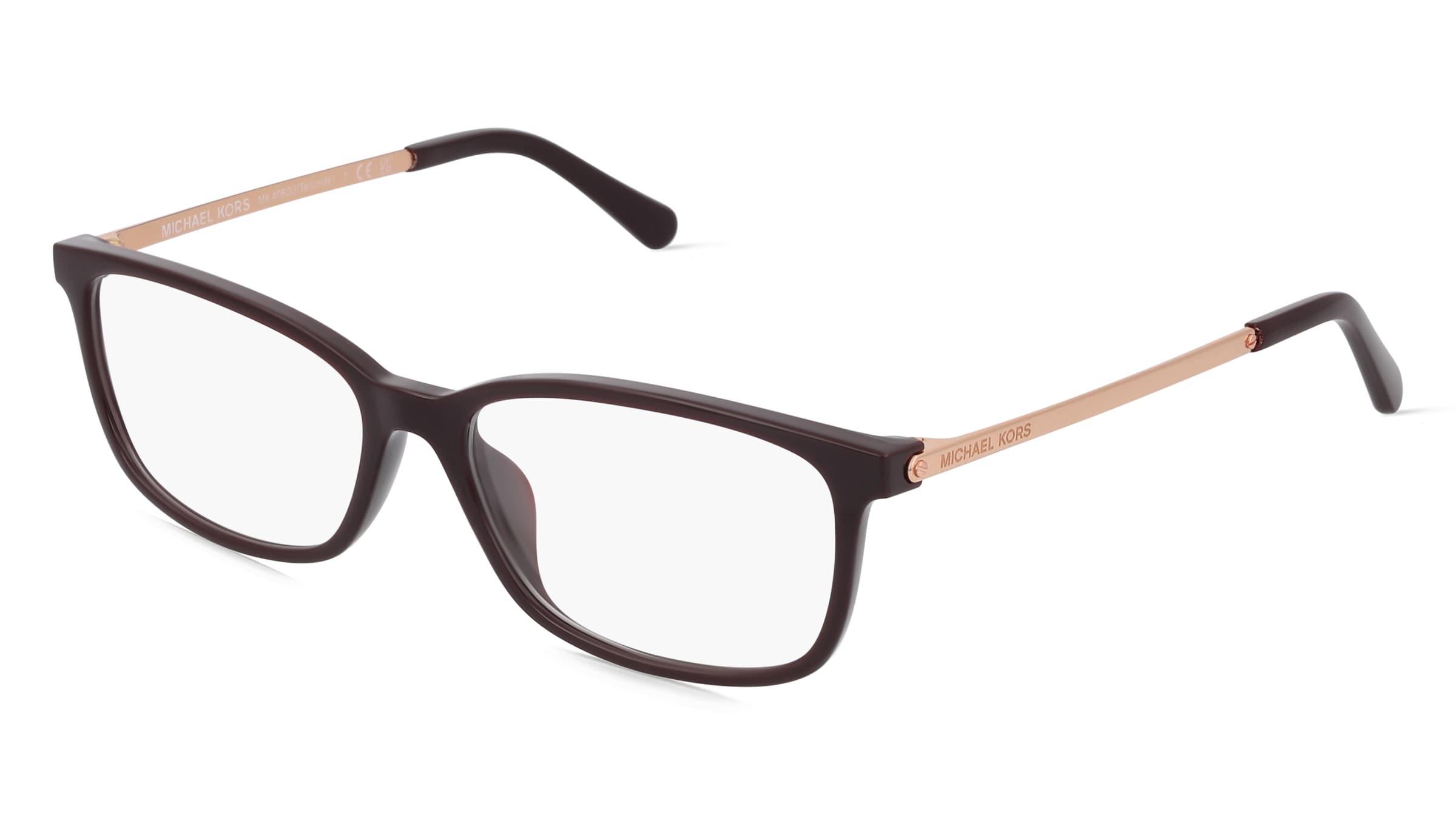 Michael Kors MK4060U Damen-Brille inkl. Gläser Vollrand Quadratisch Kunststoff-Gestell 54/15/140, Rot