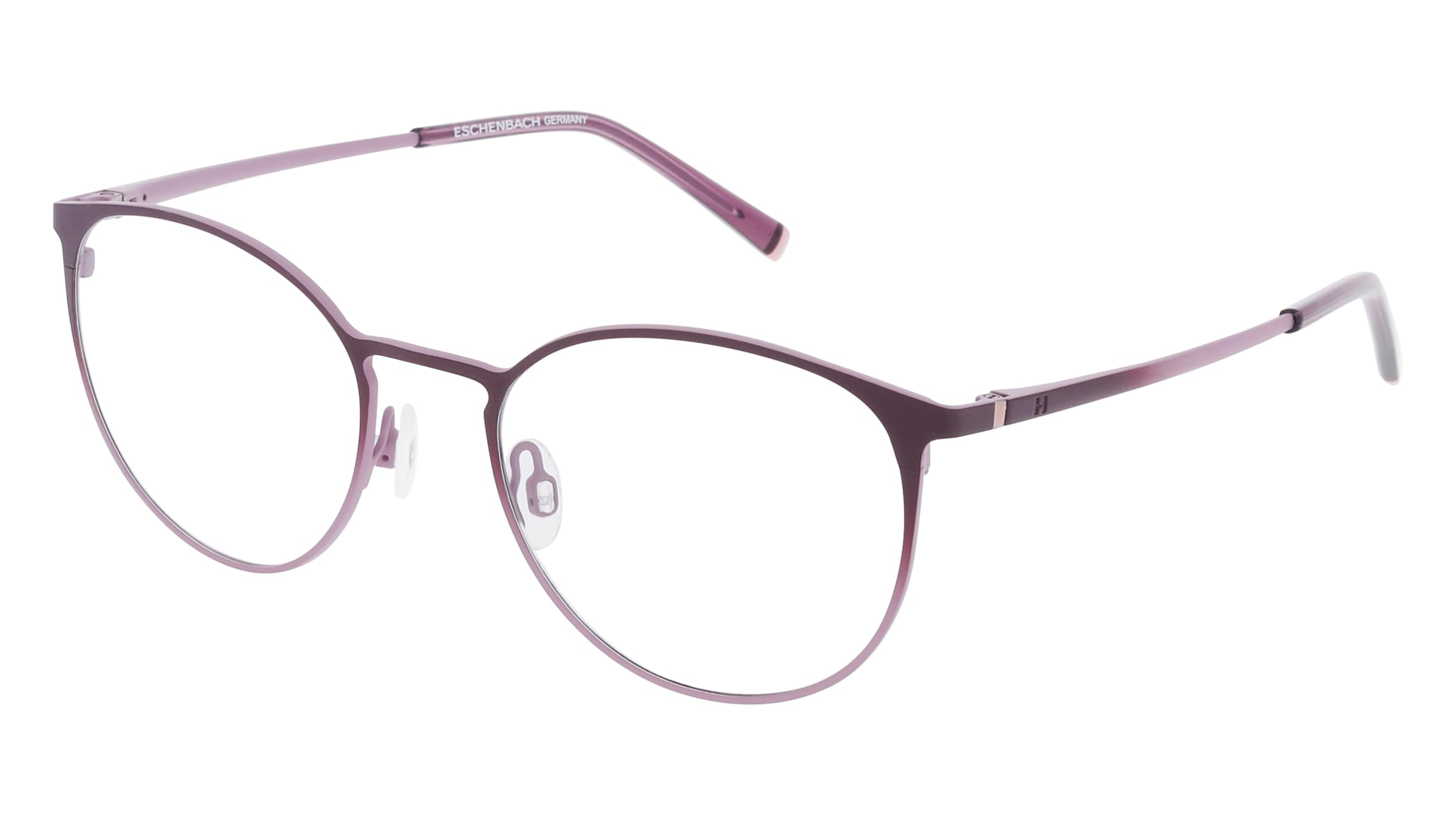 HUMPHREY’S eyewear 582382 Herren-Brille inkl. Gläser Vollrand Panto Metall-Gestell 51/19/140, Pink