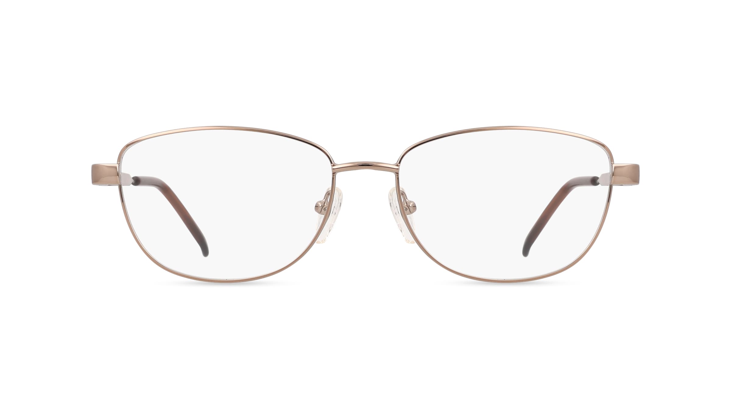 Fielmann MC 499 TR Damen-Brille inkl. Gläser Vollrand Eckig Edelstahl-Gestell 52mm/16mm/135mm, braun