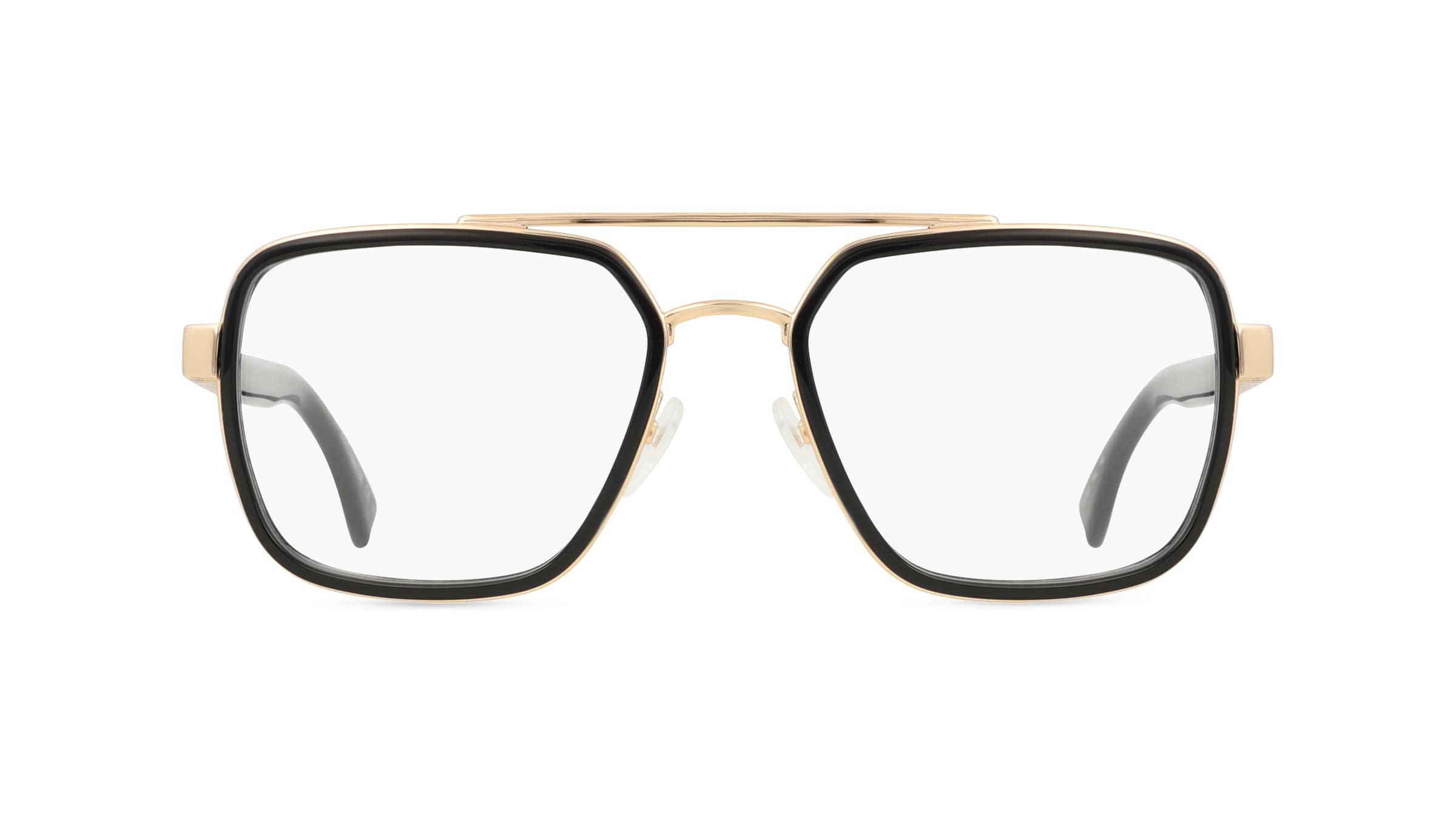 Dsquared2	 D2 0064 Herren-Brille inkl. Gläser Vollrand Pilot Acetat-Gestell 55mm/19mm/140mm, gold