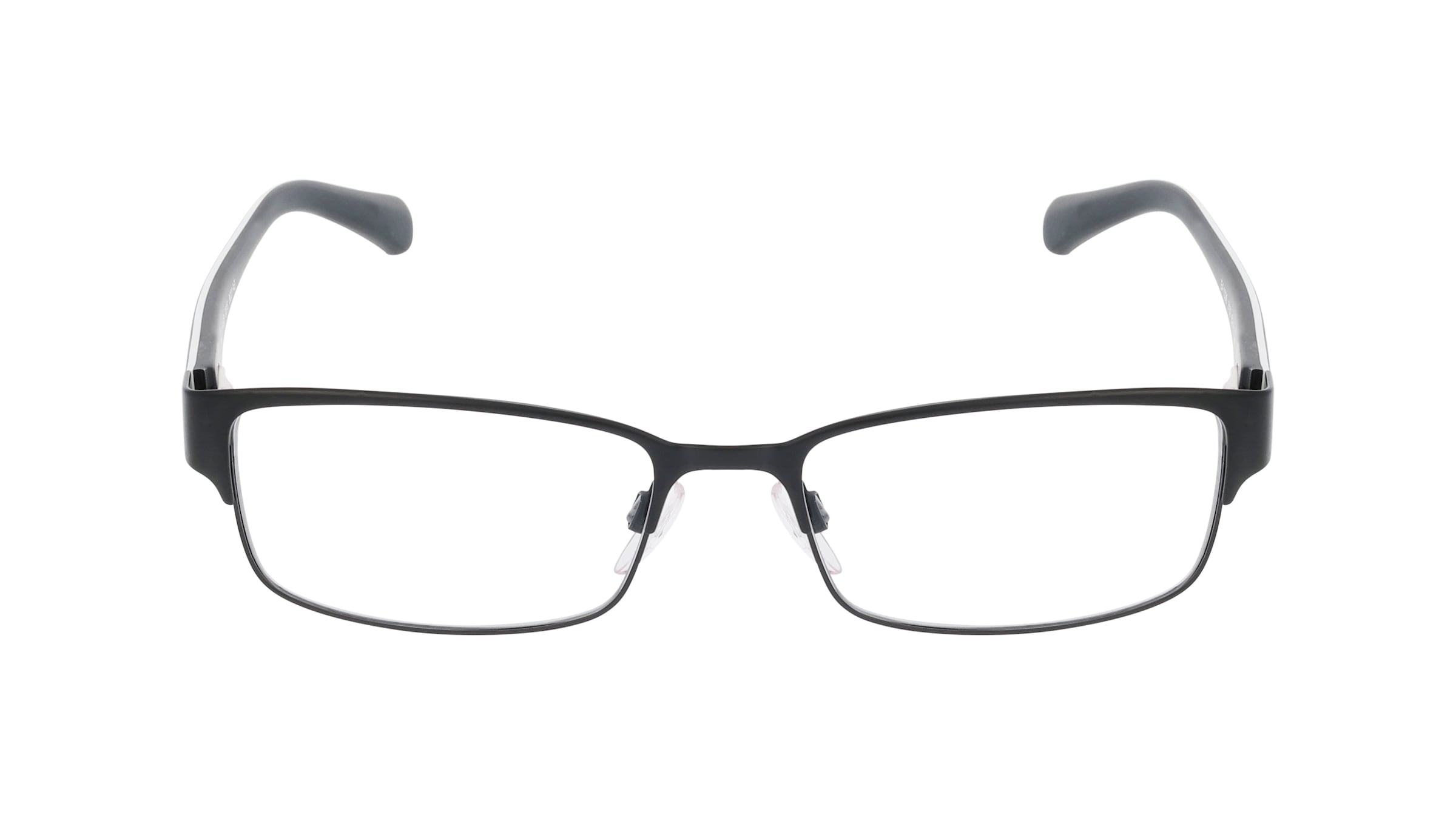 Emporio Armani EA1036 Herren-Brille inkl. Gläser Vollrand Quadratisch Metall-Gestell 53/17/140, schwarz